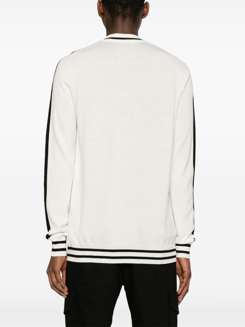 logo-embroidered wool jumper 4