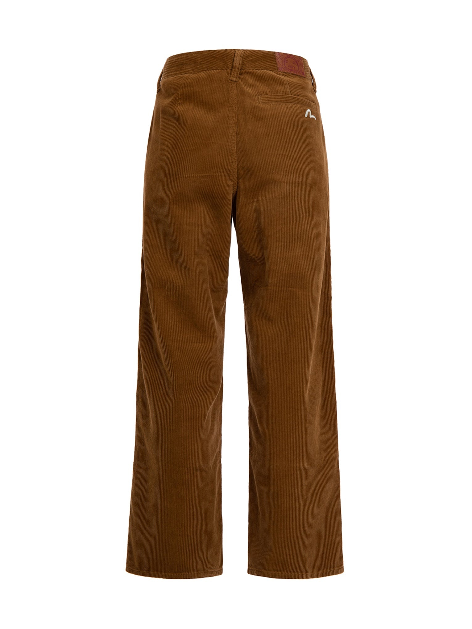 SEAGULL EMBROIDERY STRAIGHT-FIT CORDUROY TROUSERS - 12