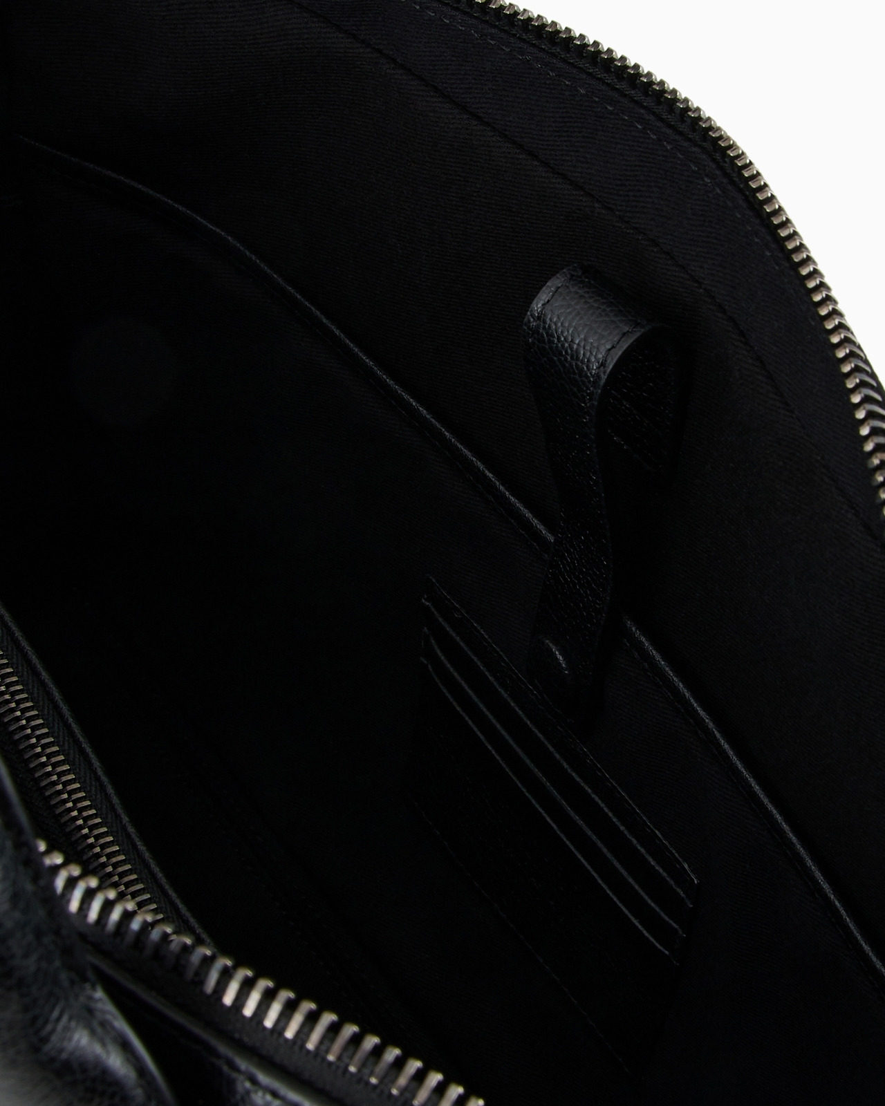 Pebbled leather briefcase - 4