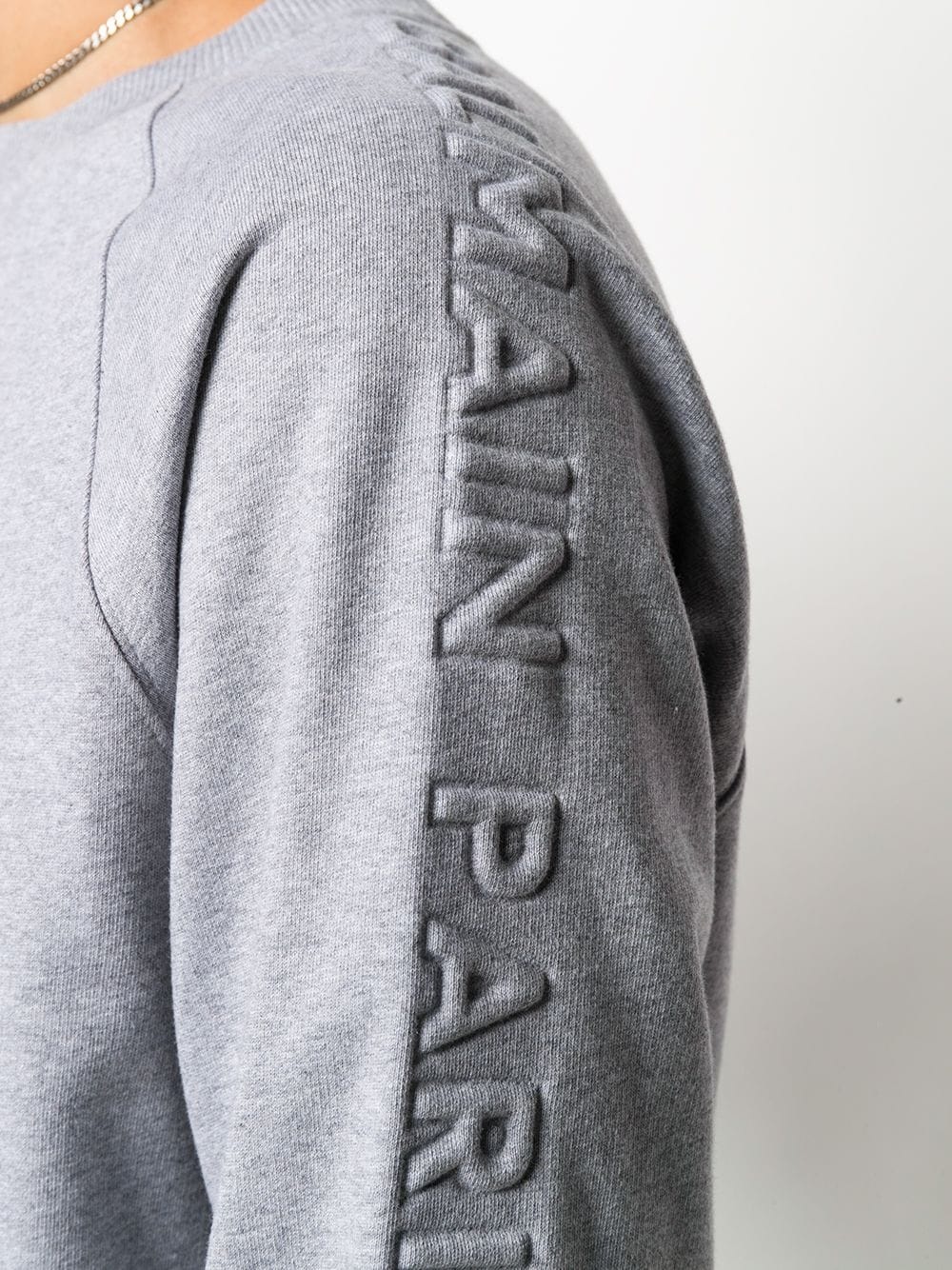 logo-lettering sweatshirt - 5