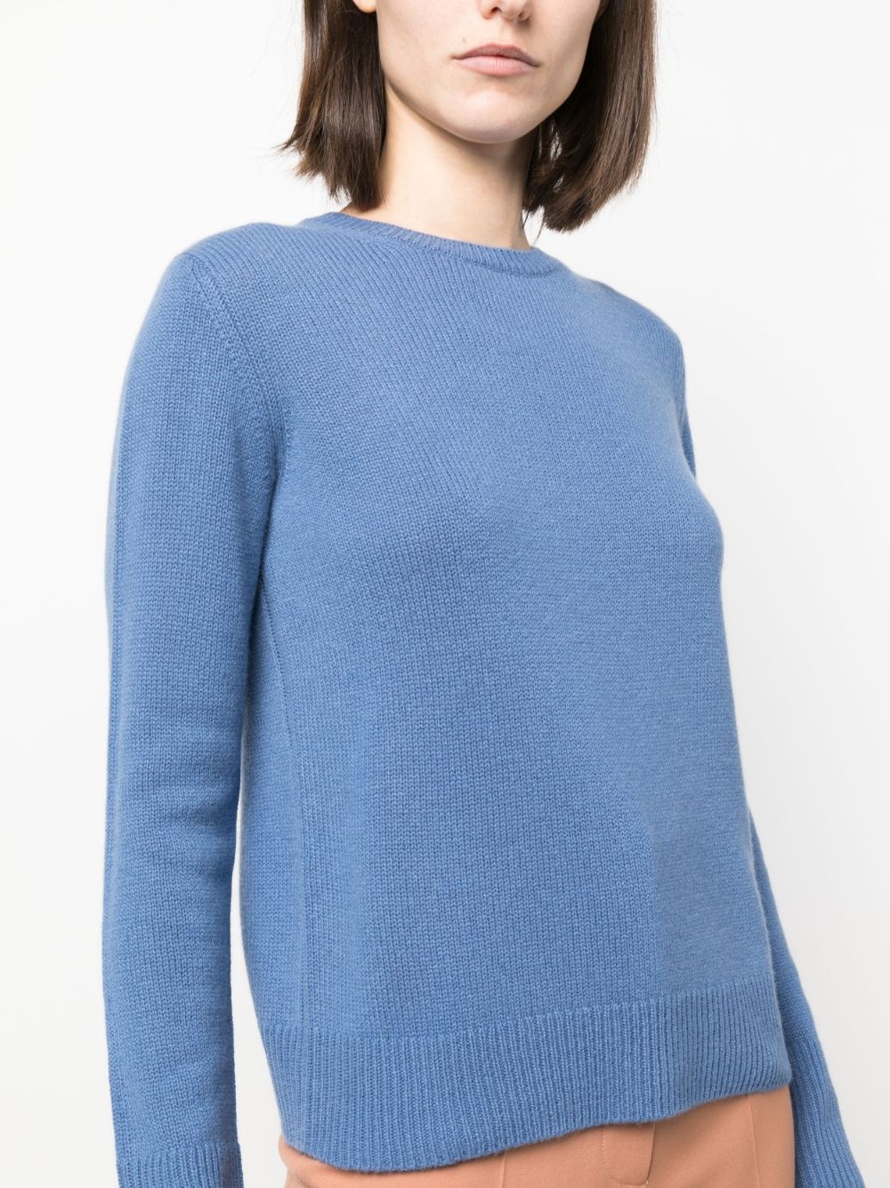 purl-knit cashmere top - 5