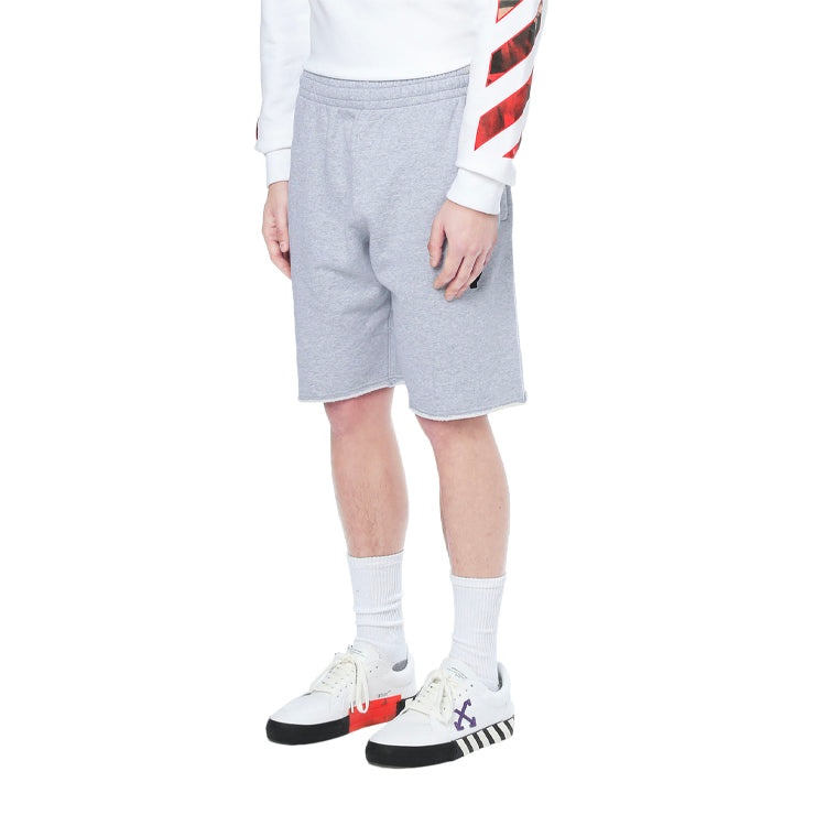 Off-White SS21 Printing Elastic Waistband Shorts Gray OMCI006R21FLE0020825 - 4