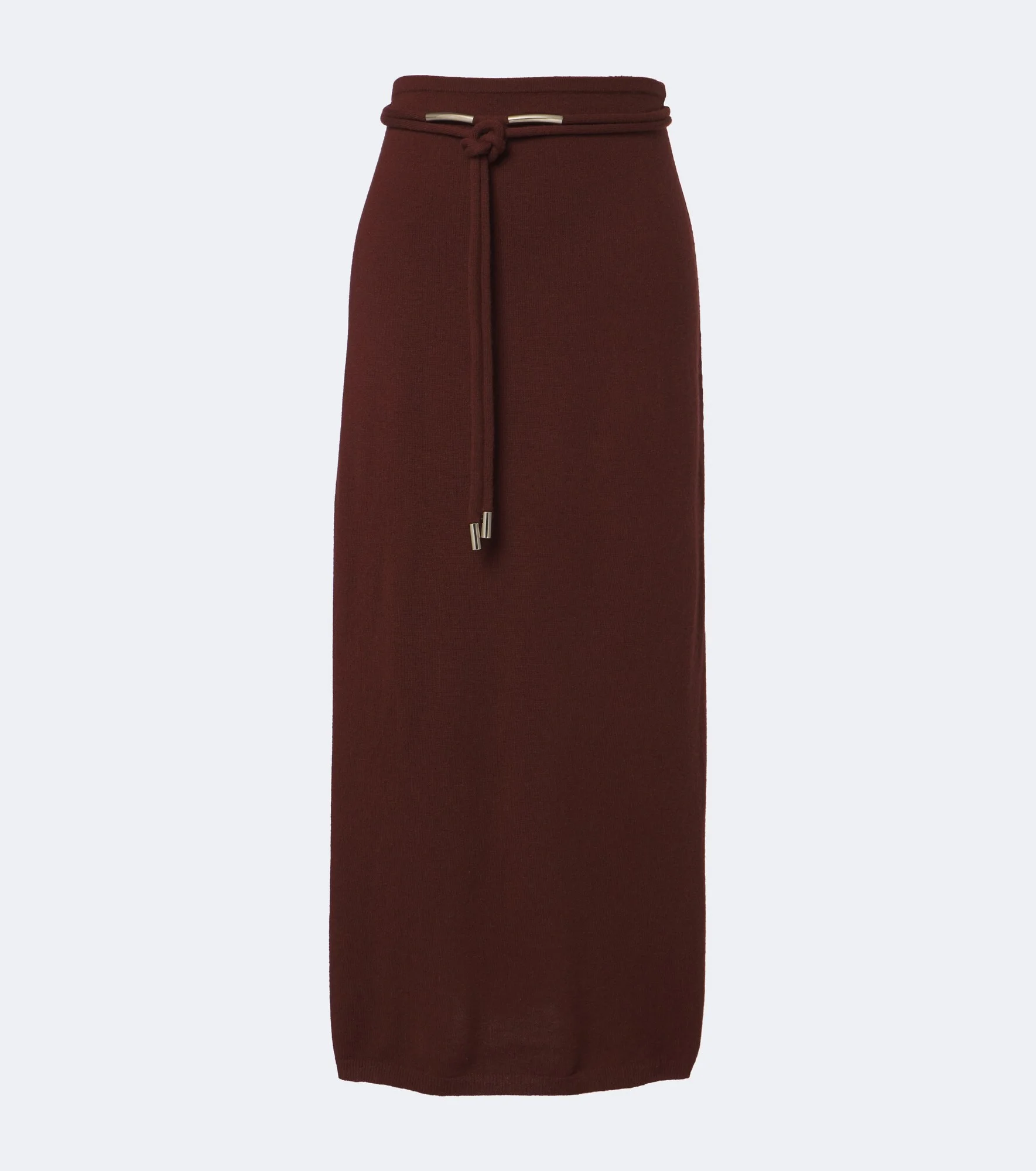 Belted cashmere maxi skirt - 1