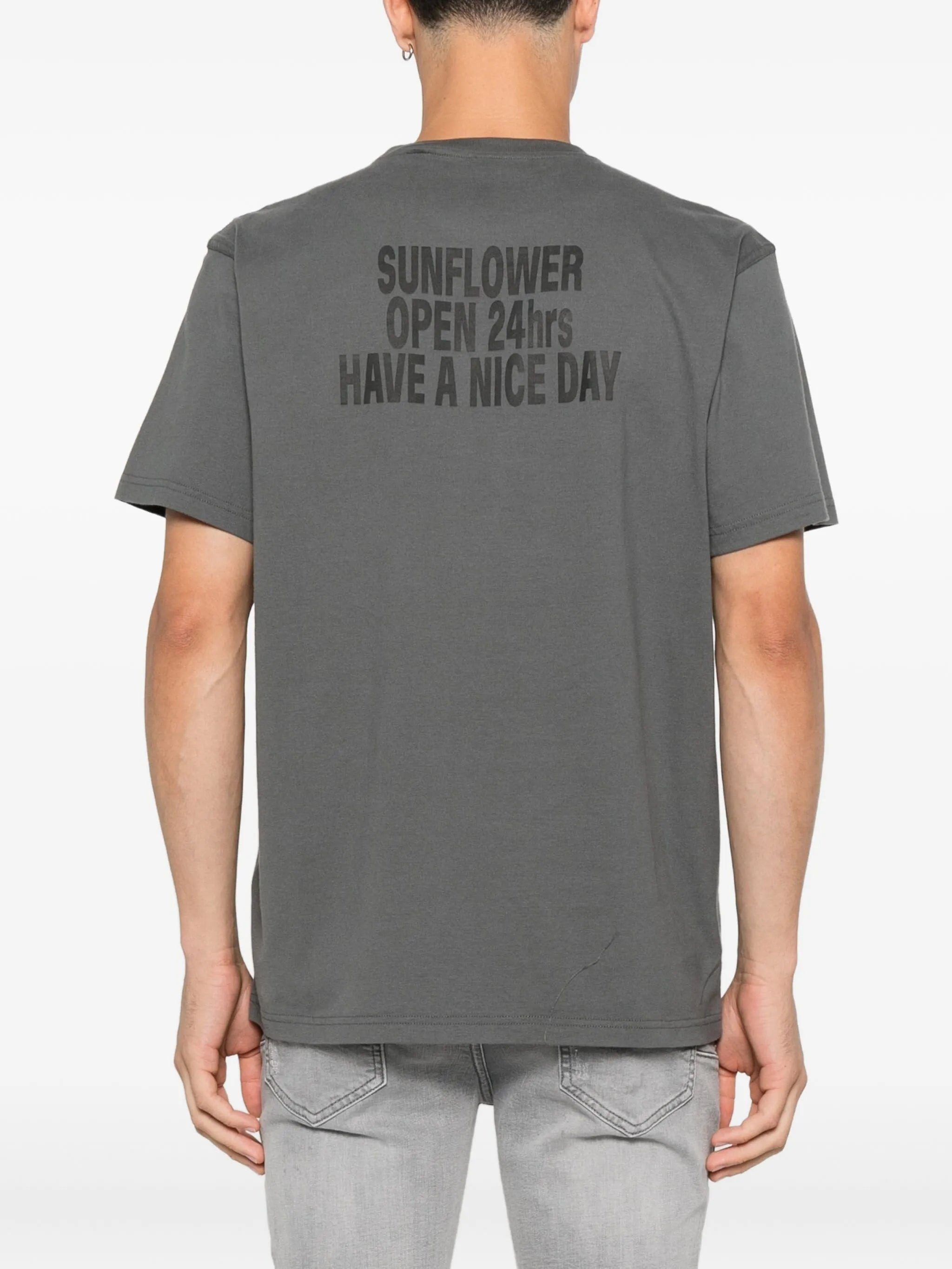 Sunflower Oval-logo Cotton T-shirt - 2