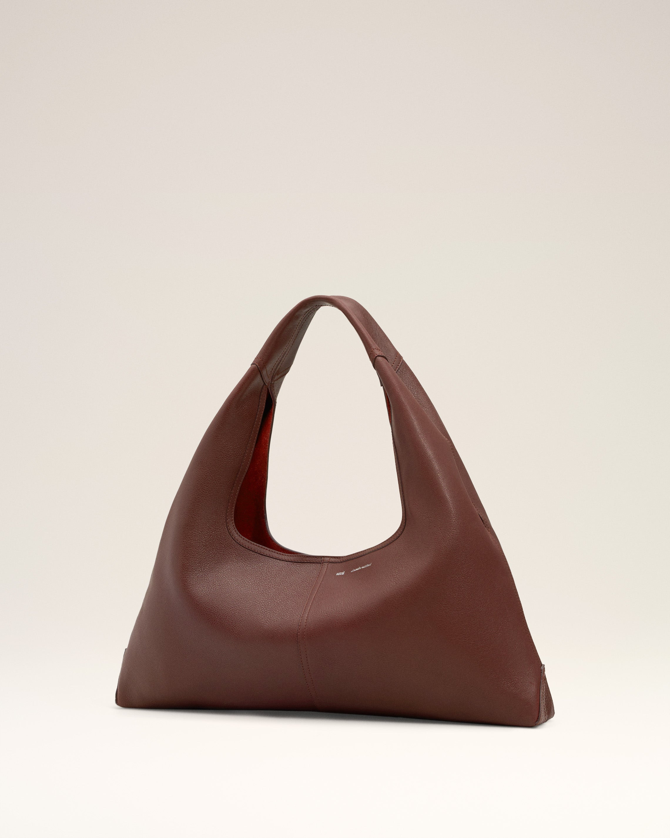 BURGUNDY SUPPLE LEATHER ETIENNE SHOULDER BAG - 3