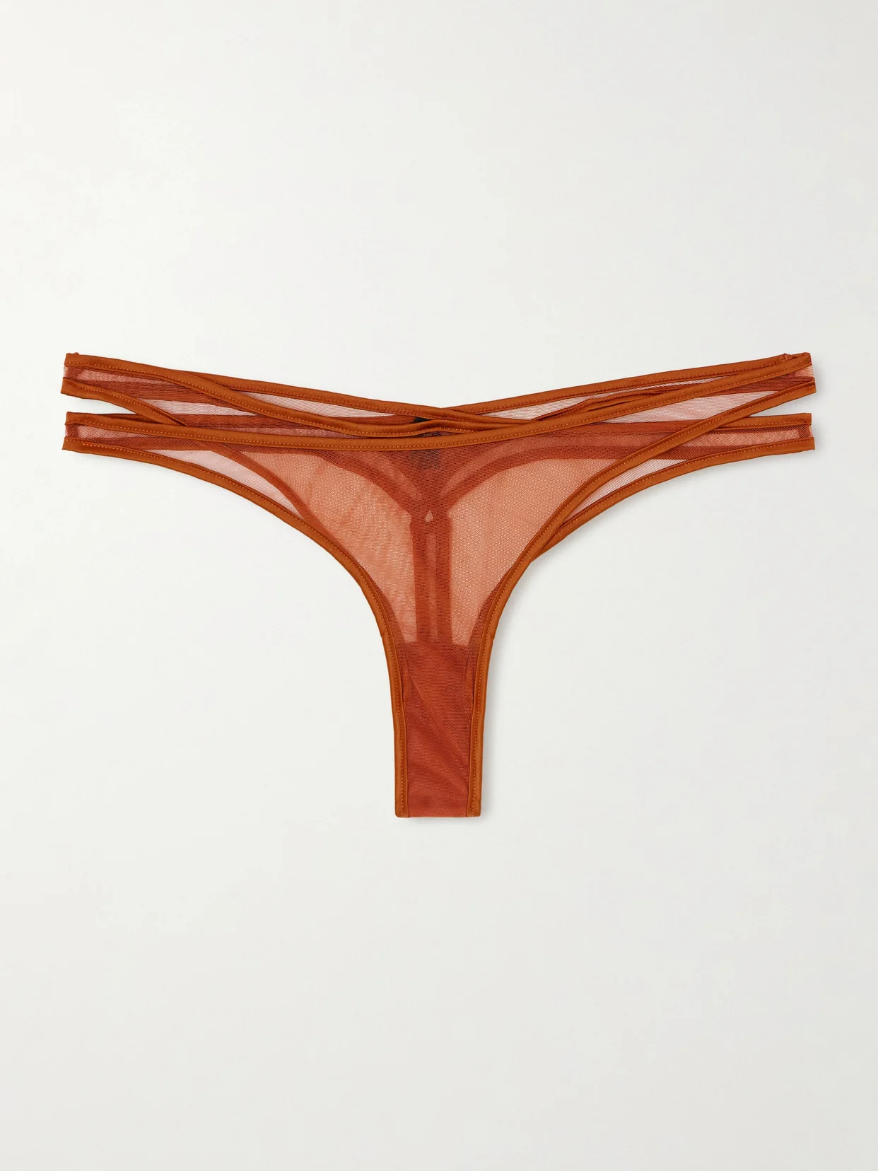 Maxim Cutout Layered Mesh Thong - 1
