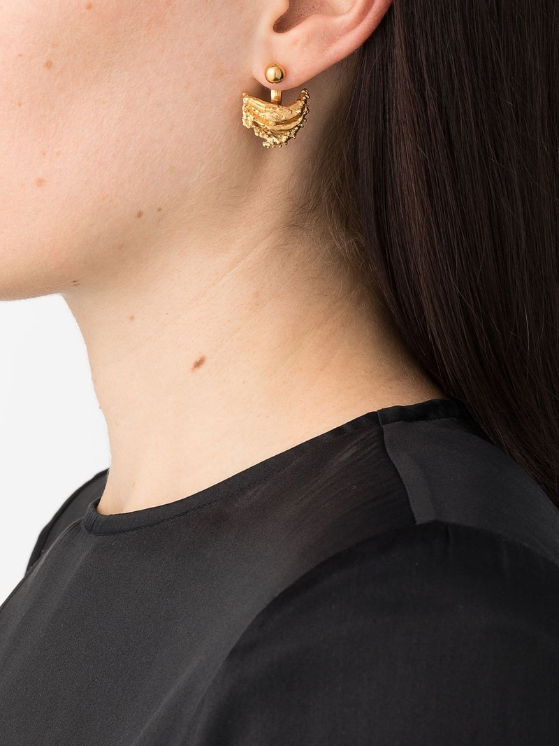 ALIGHIERI curve drop-bar earrings outlook