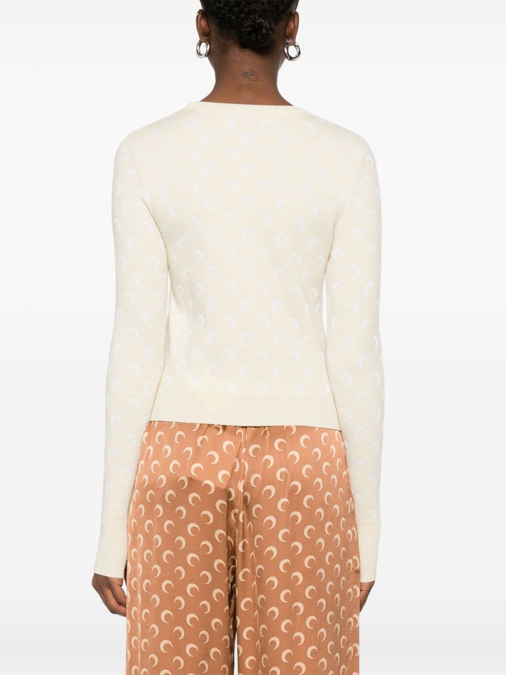 moon-jacquard sweater - 4