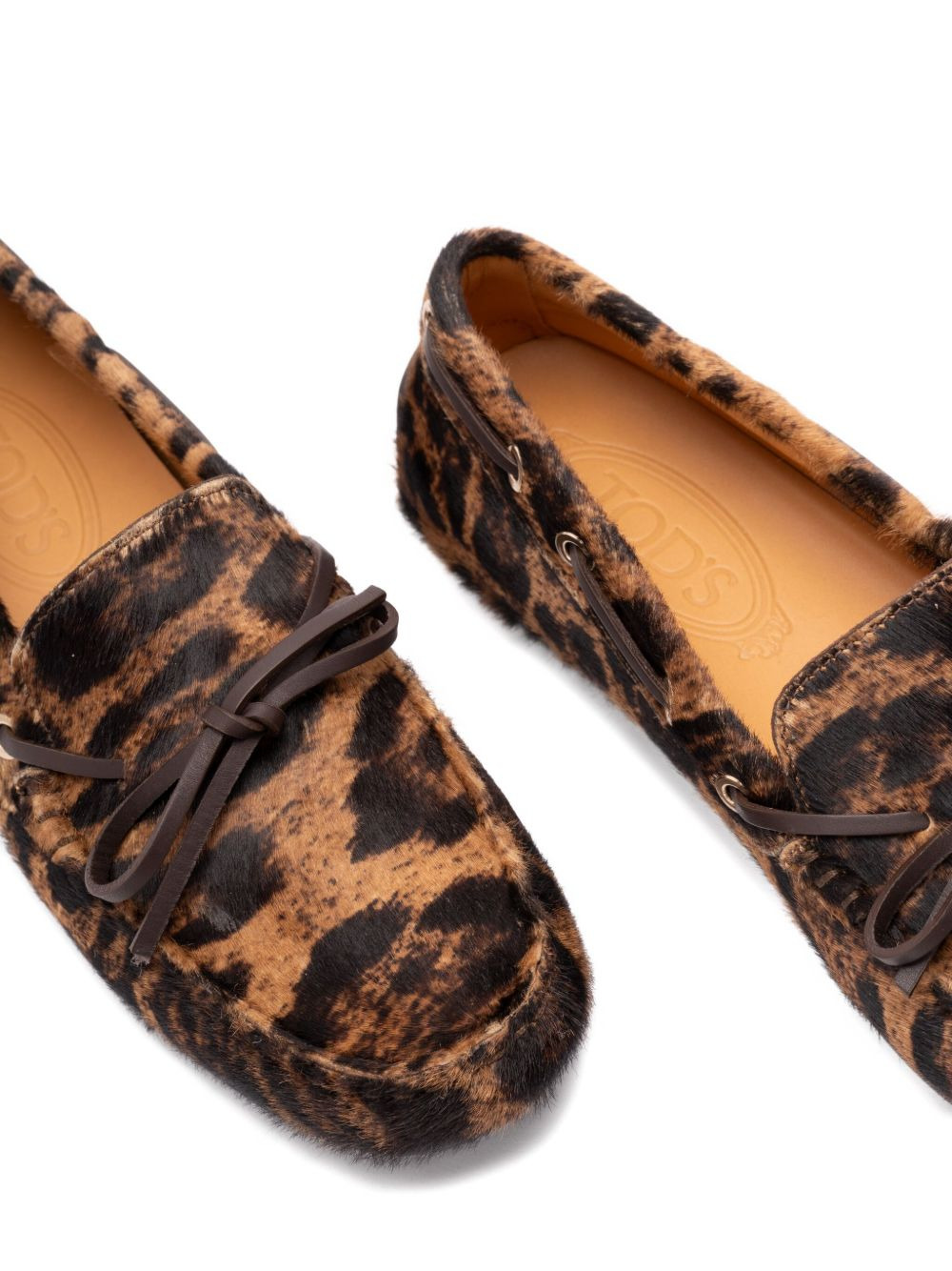 leopard-print loafers - 3