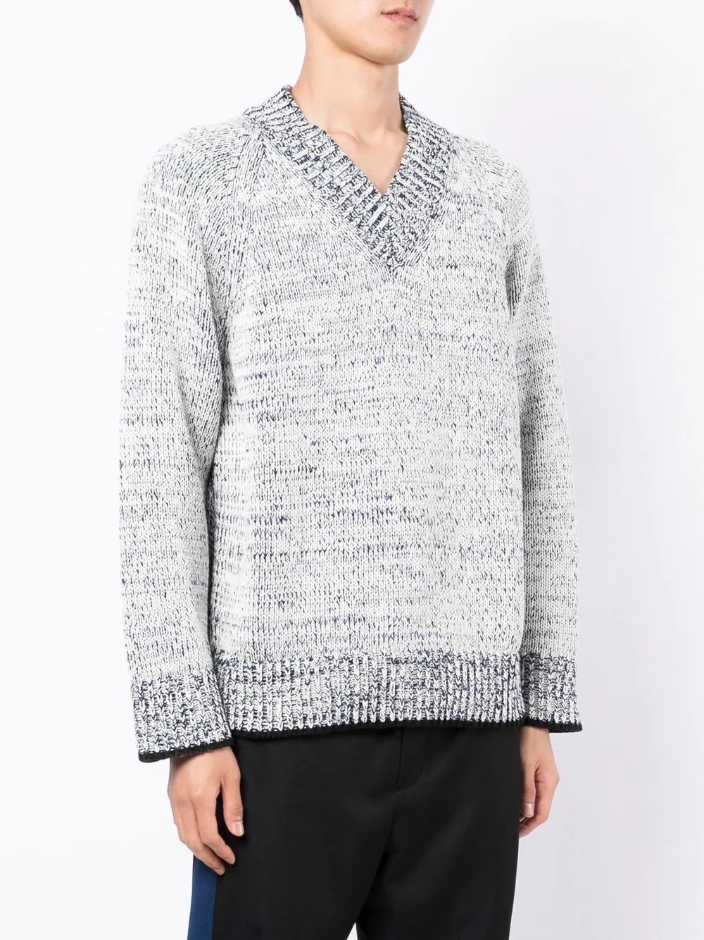 marl-knit jumper - 3