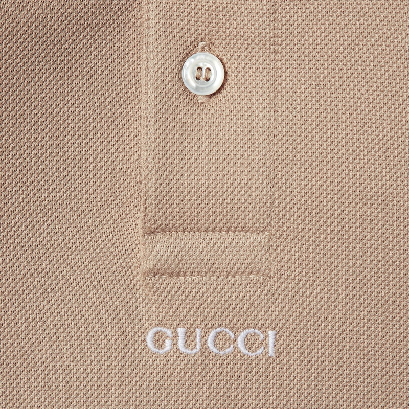 Cotton polo shirt with embroidery 5