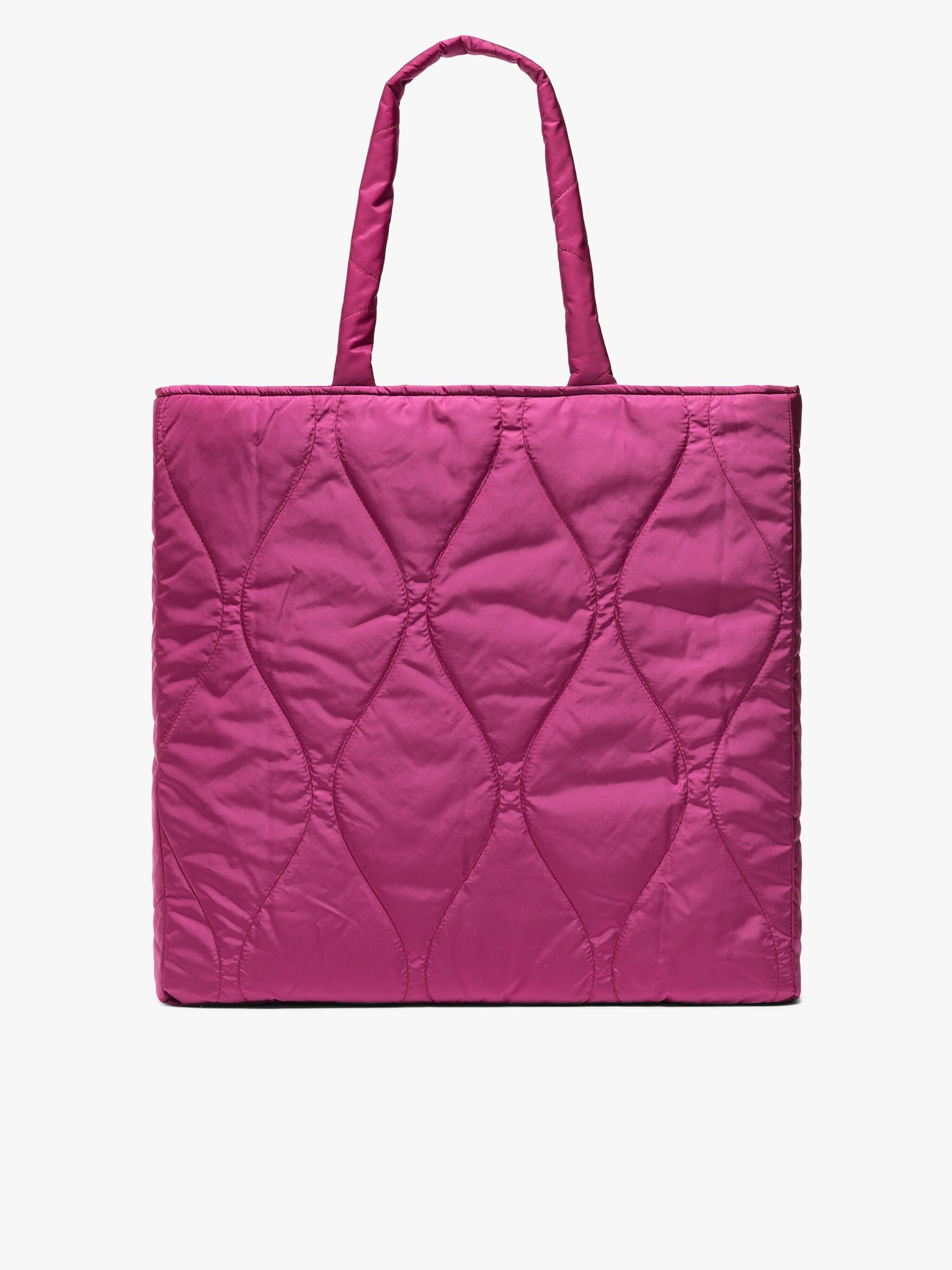 LEXIS BURGUNDY QUILTED NYLON BAG - 2