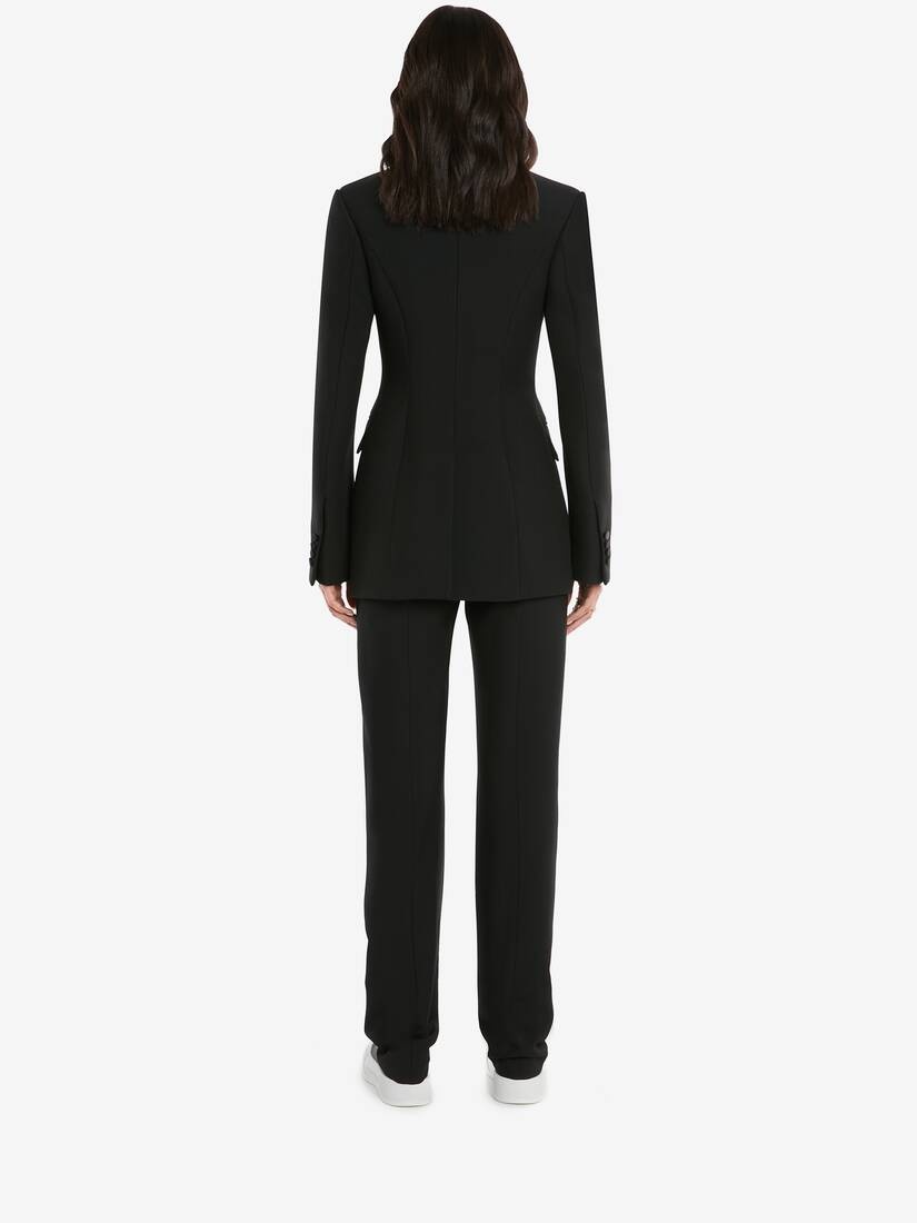 Long Cigarette Trouser in Black - 4
