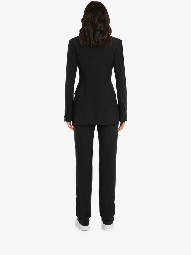 Long Cigarette Trouser in Black 4