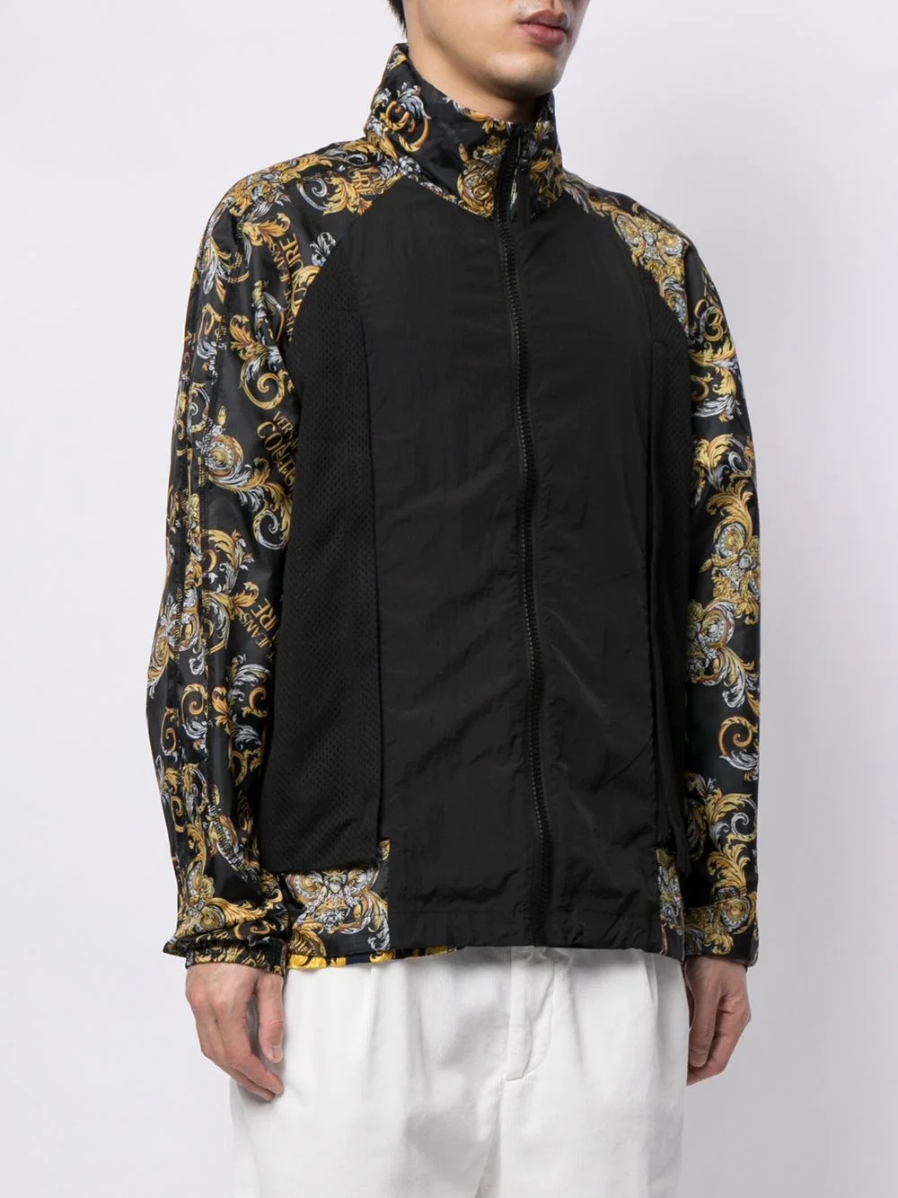 baroque-print track jacket - 3