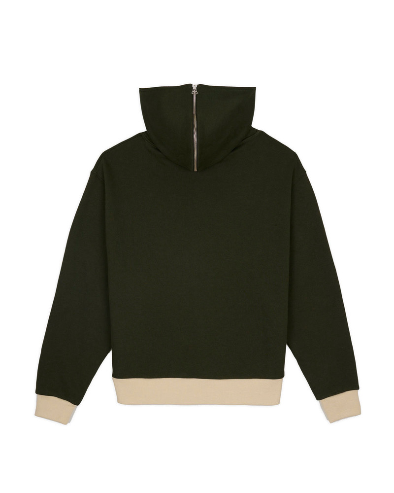 BRAIN DEAD Zip Hoodie - Green outlook