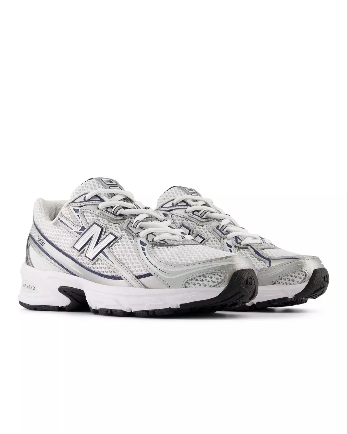 740 "White/Blue/Silver" Unisex Shoe - 5