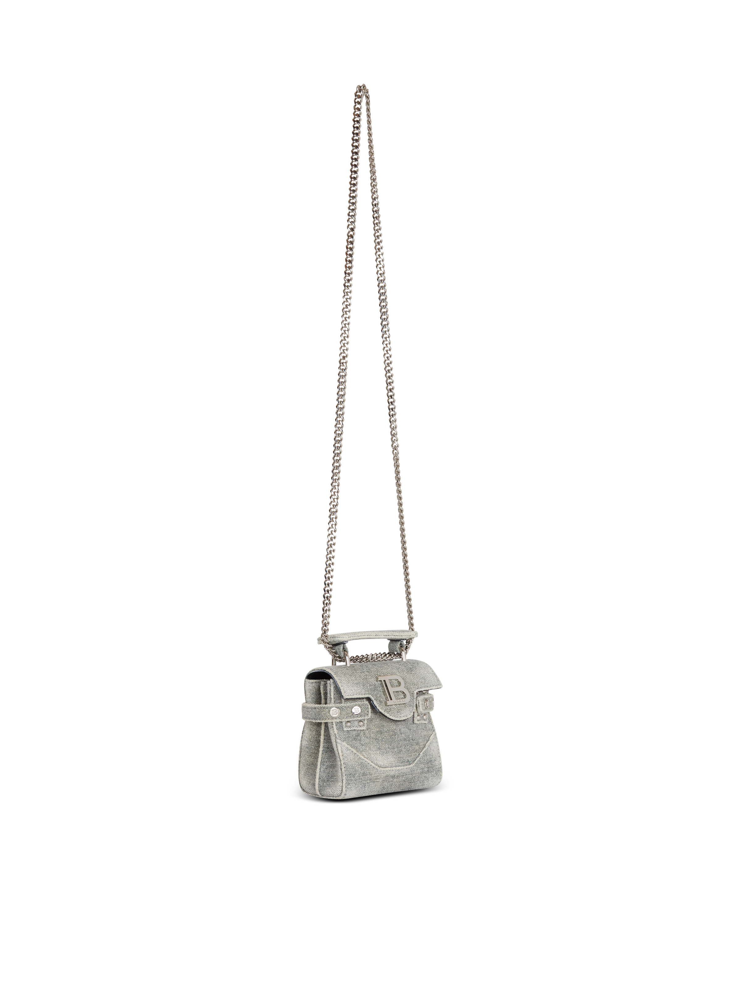 B-Buzz vintage-effect denim mini bag - 3
