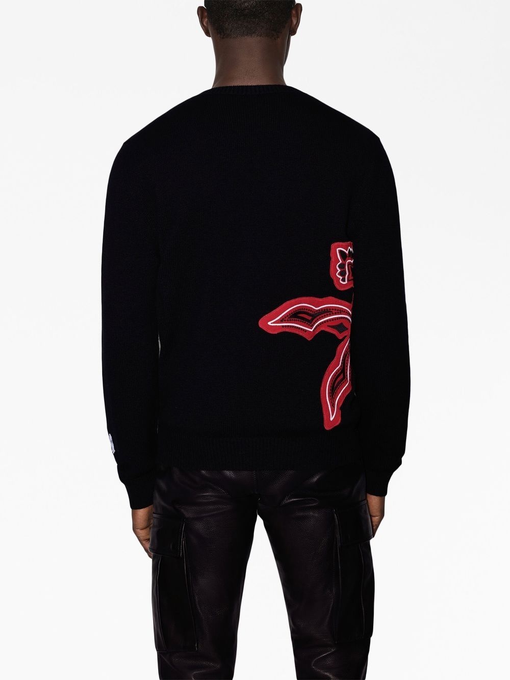 bandana-appliqué long-sleeve sweatshirt - 4