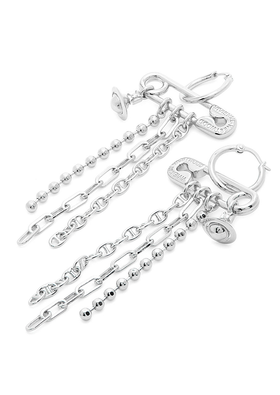 Vivienne Westwood Ginetta Safety-pin Drop Earrings - 3