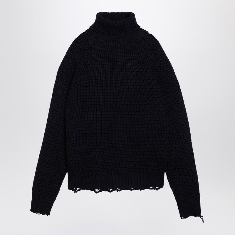 Dsquared2 Navy Blue Turtleneck Sweater In Wool Men - 2