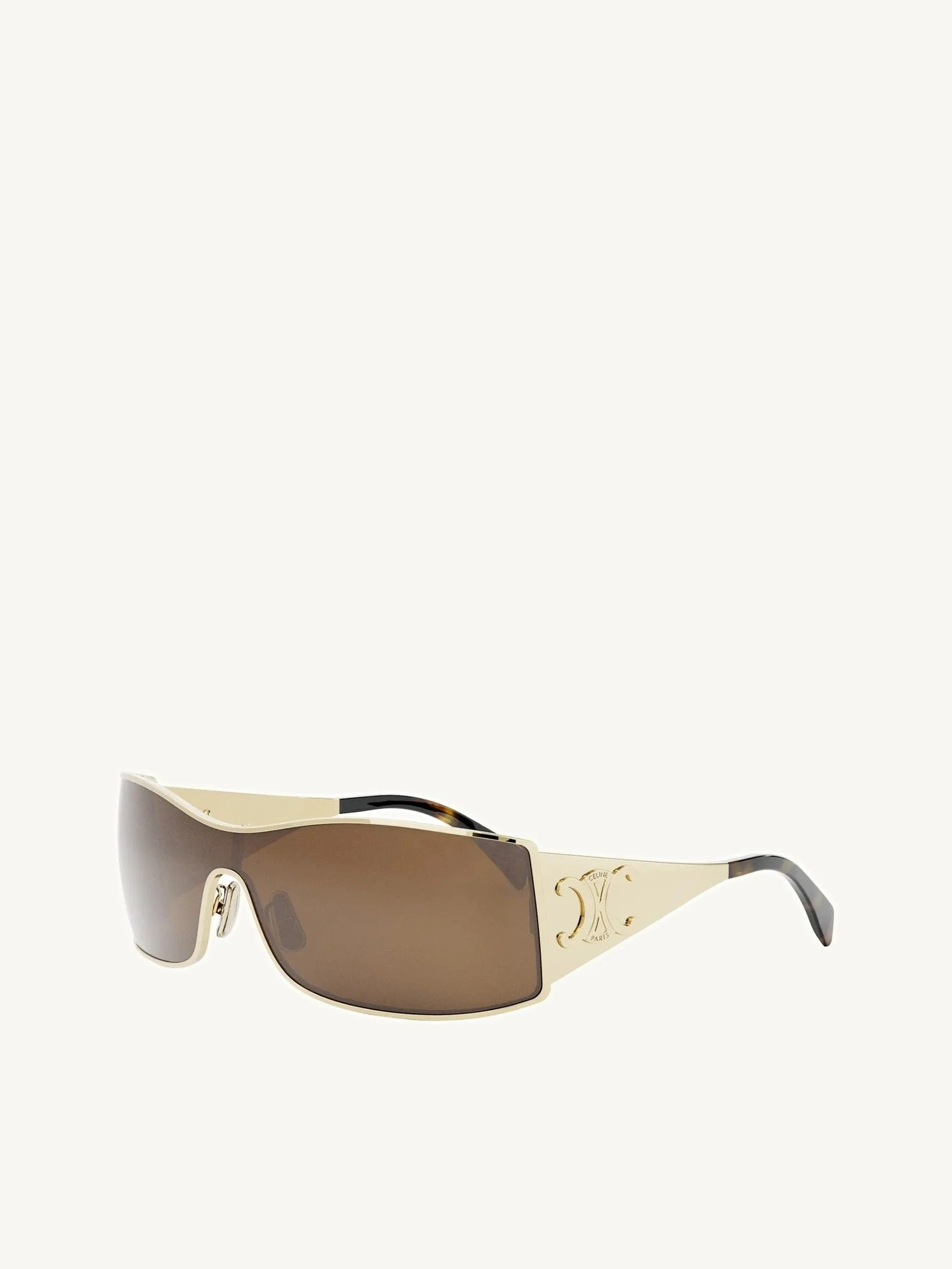 Celine CL40283U 0030E Metal Sunglasses in Gold/Dark Brown - 1