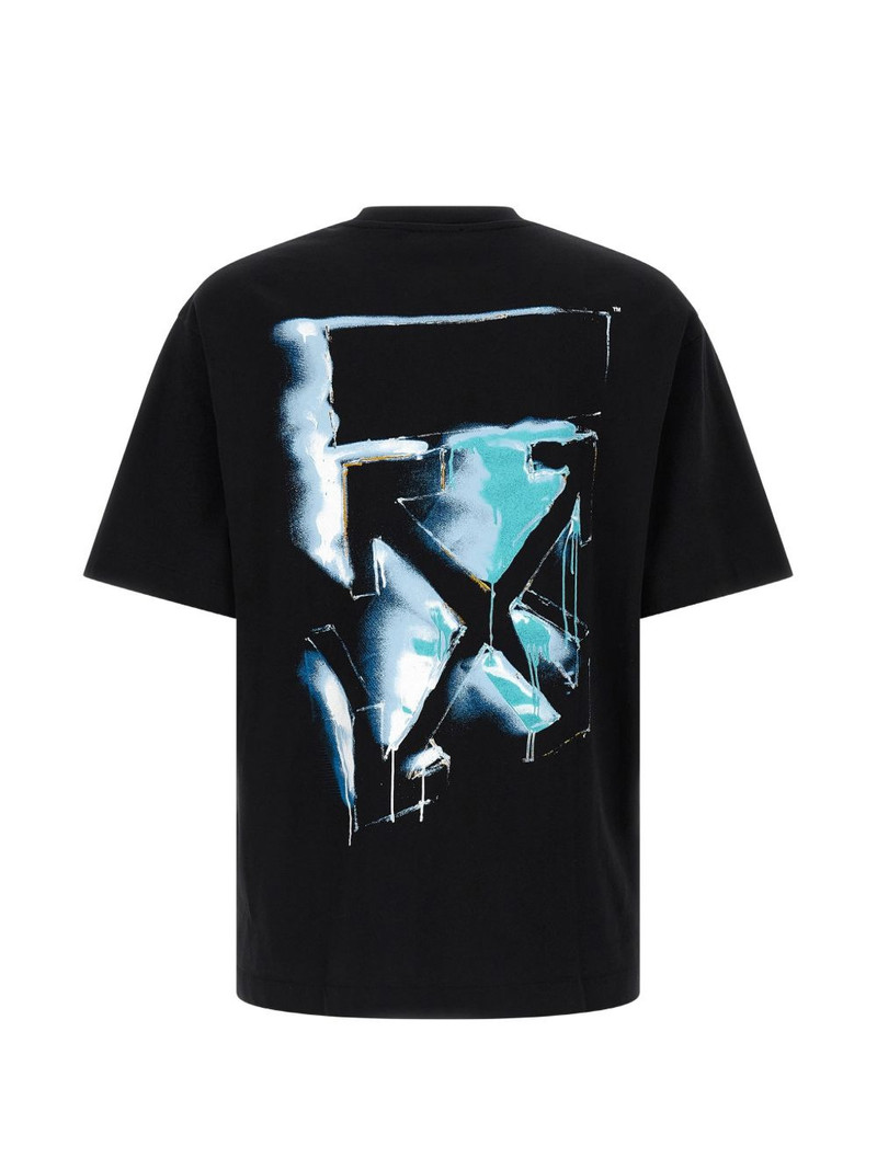 Off-White logo-print spray T-shirt outlook