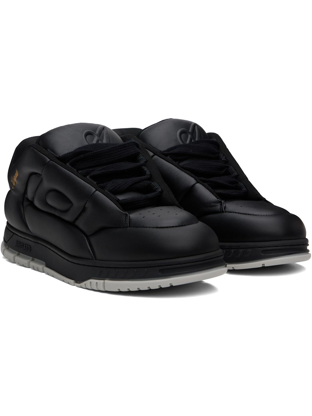 Black Area Puff Puff Sneakers - 4