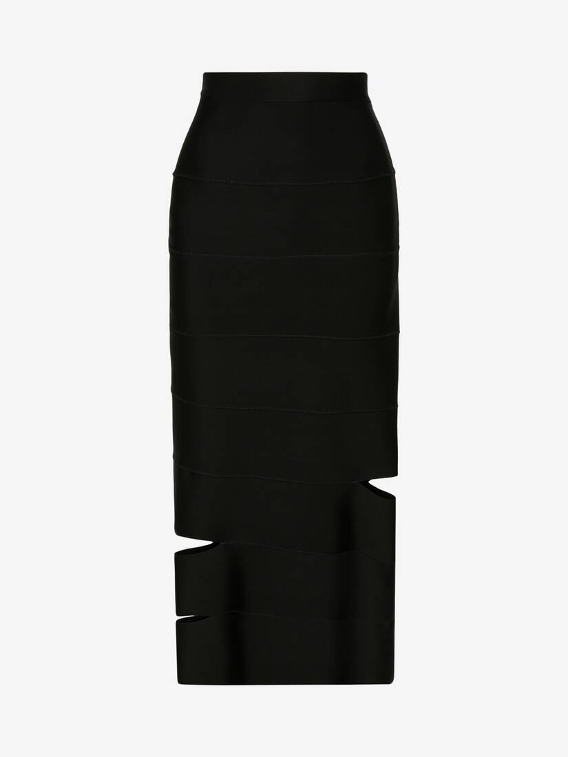 Women's Bandage Pencil Skirt in Black - 1