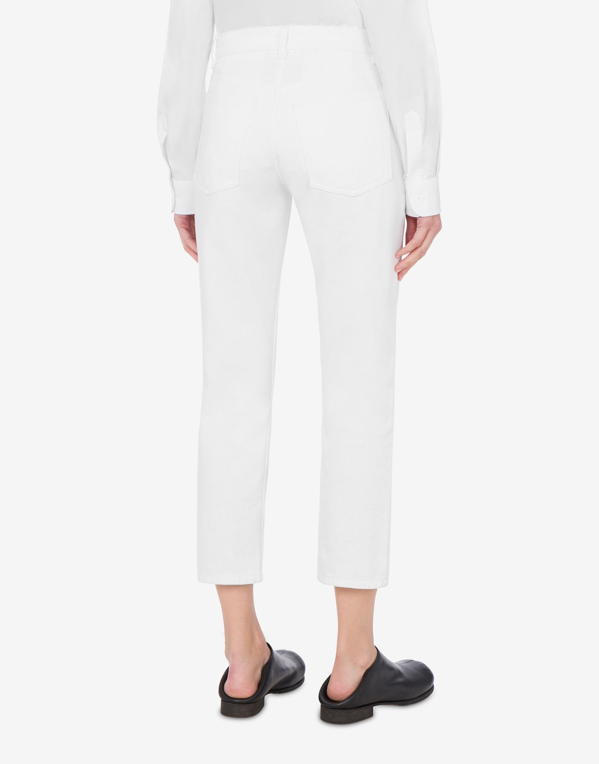 CROPPED COTTON BULL TROUSERS - 2