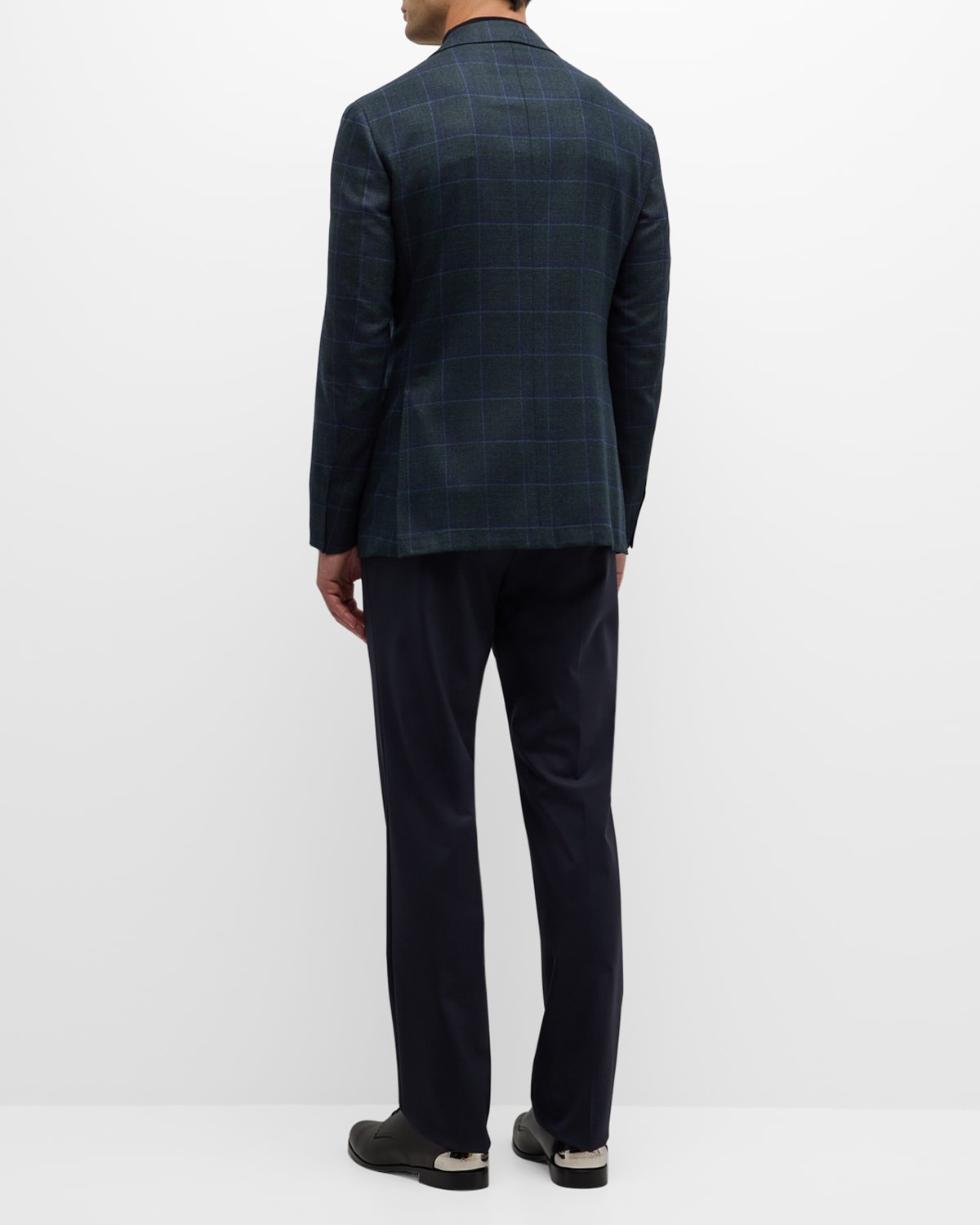 Men's Wool Windowpane Sport Coat - 4