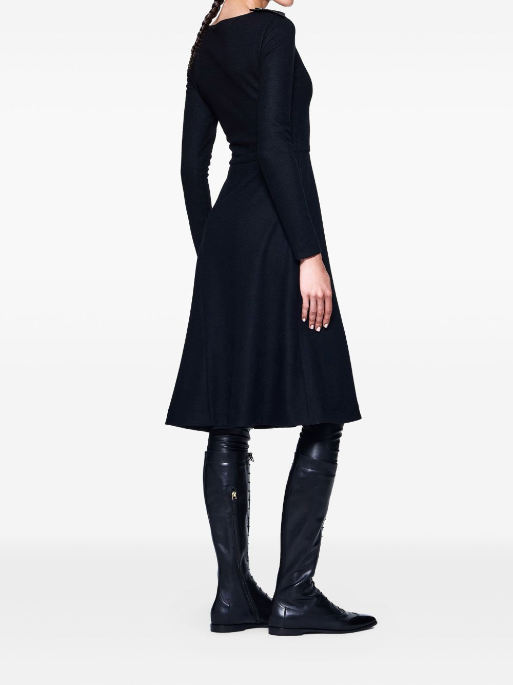 wool midi dress - 3