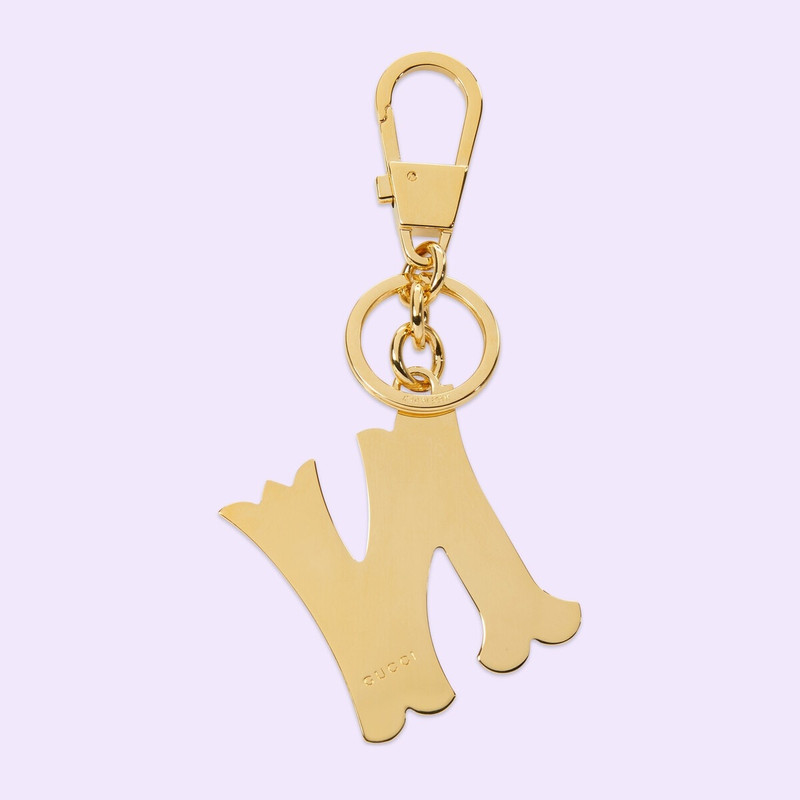 GUCCI Letter N Plexiglas keychain outlook