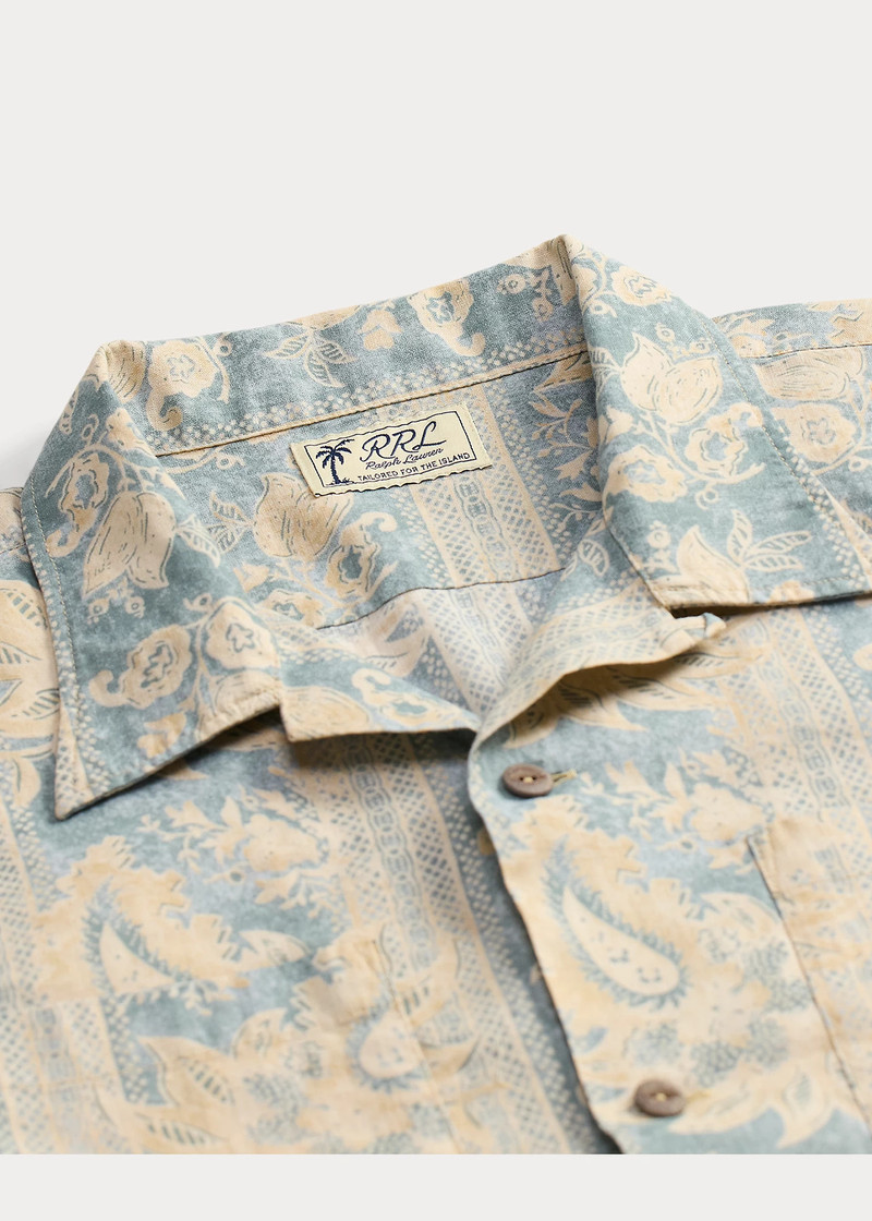 Floral-Paisley Linen-Cotton Shirt 4