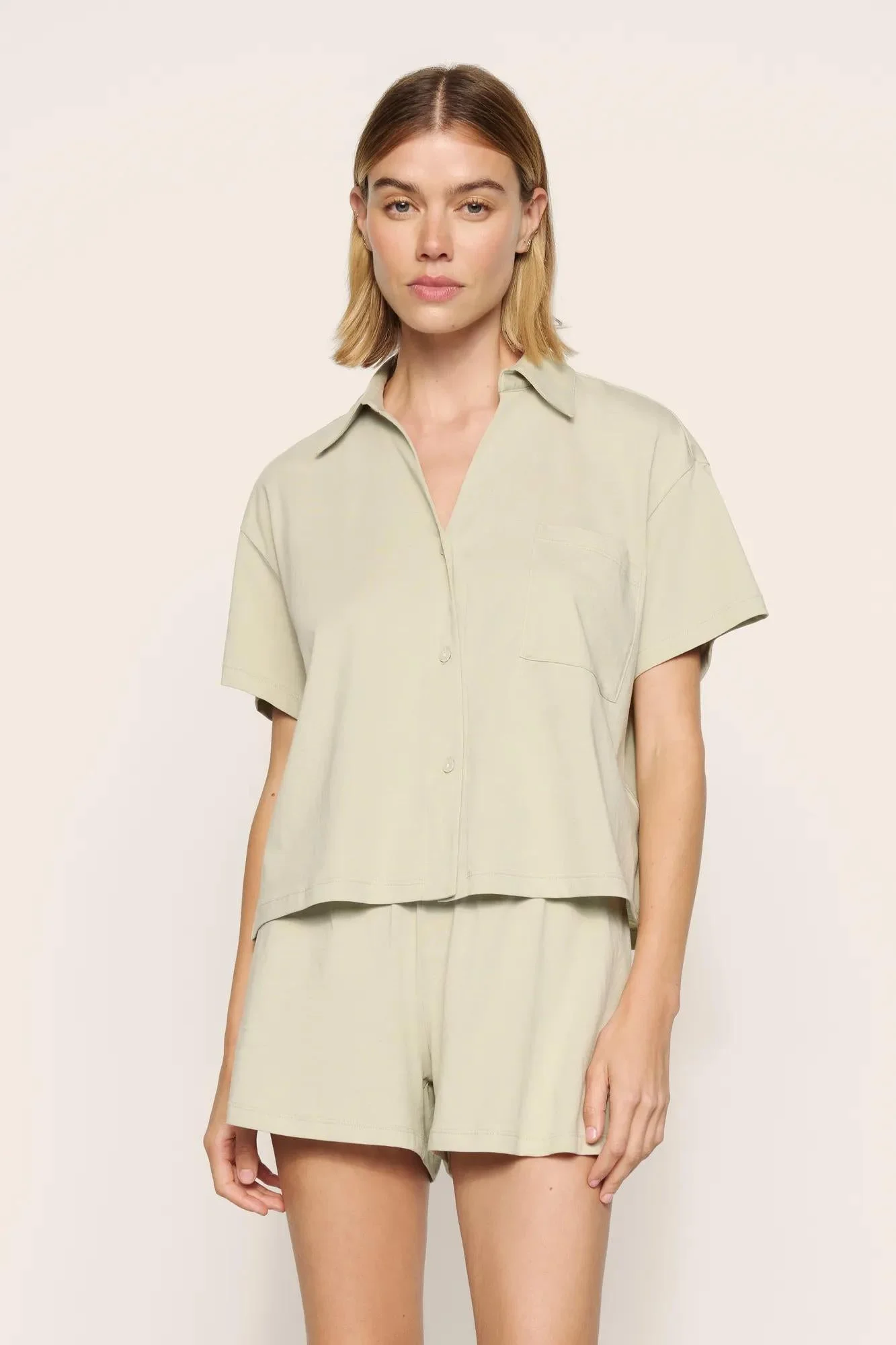 Pima Cotton Short PJ Set - 1