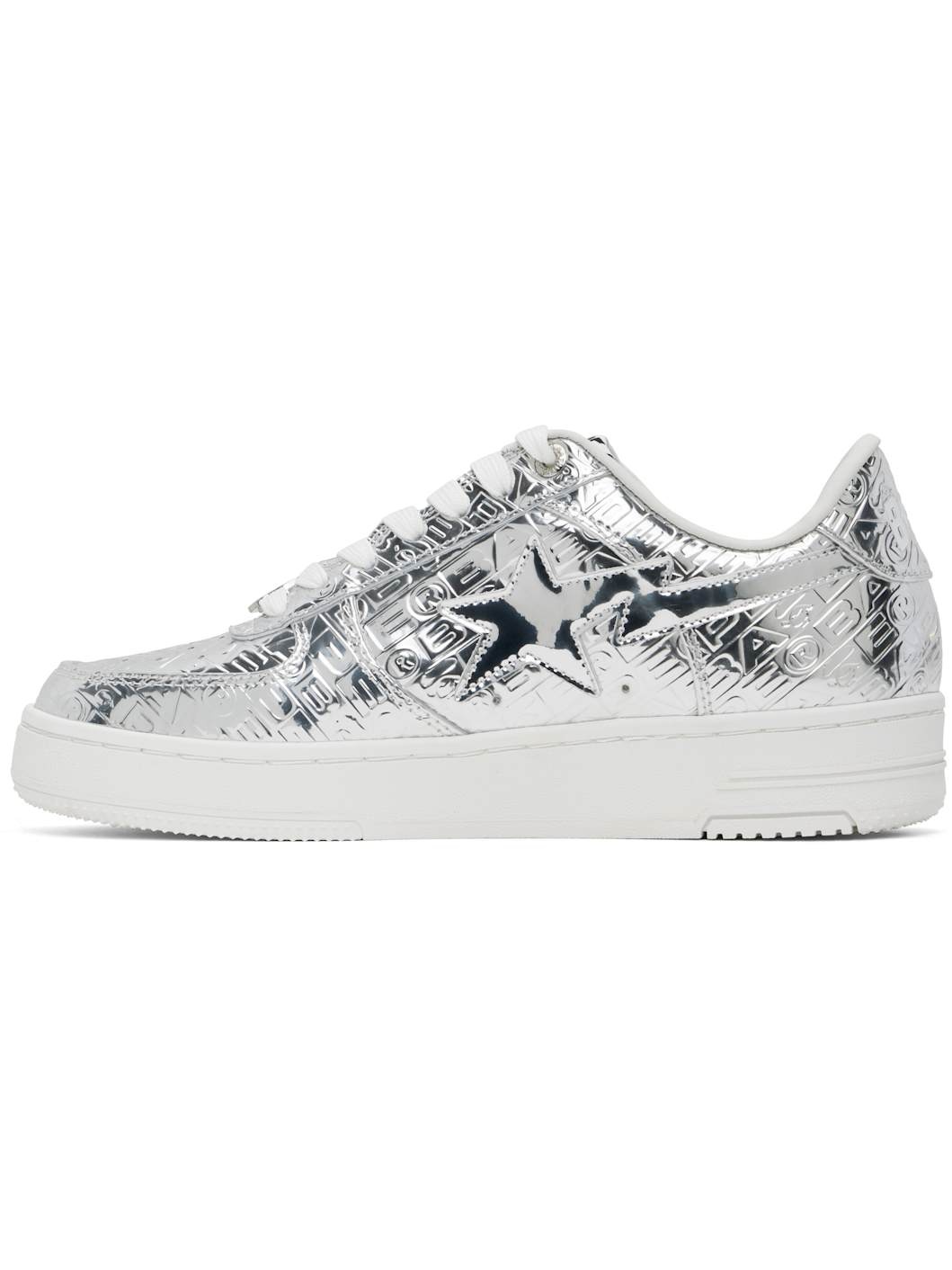 Silver  STA #5 Sneakers - 3