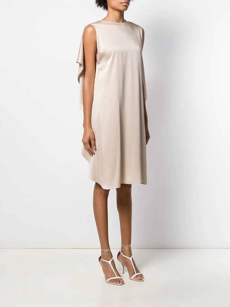 draped-back sleeveless dress 3