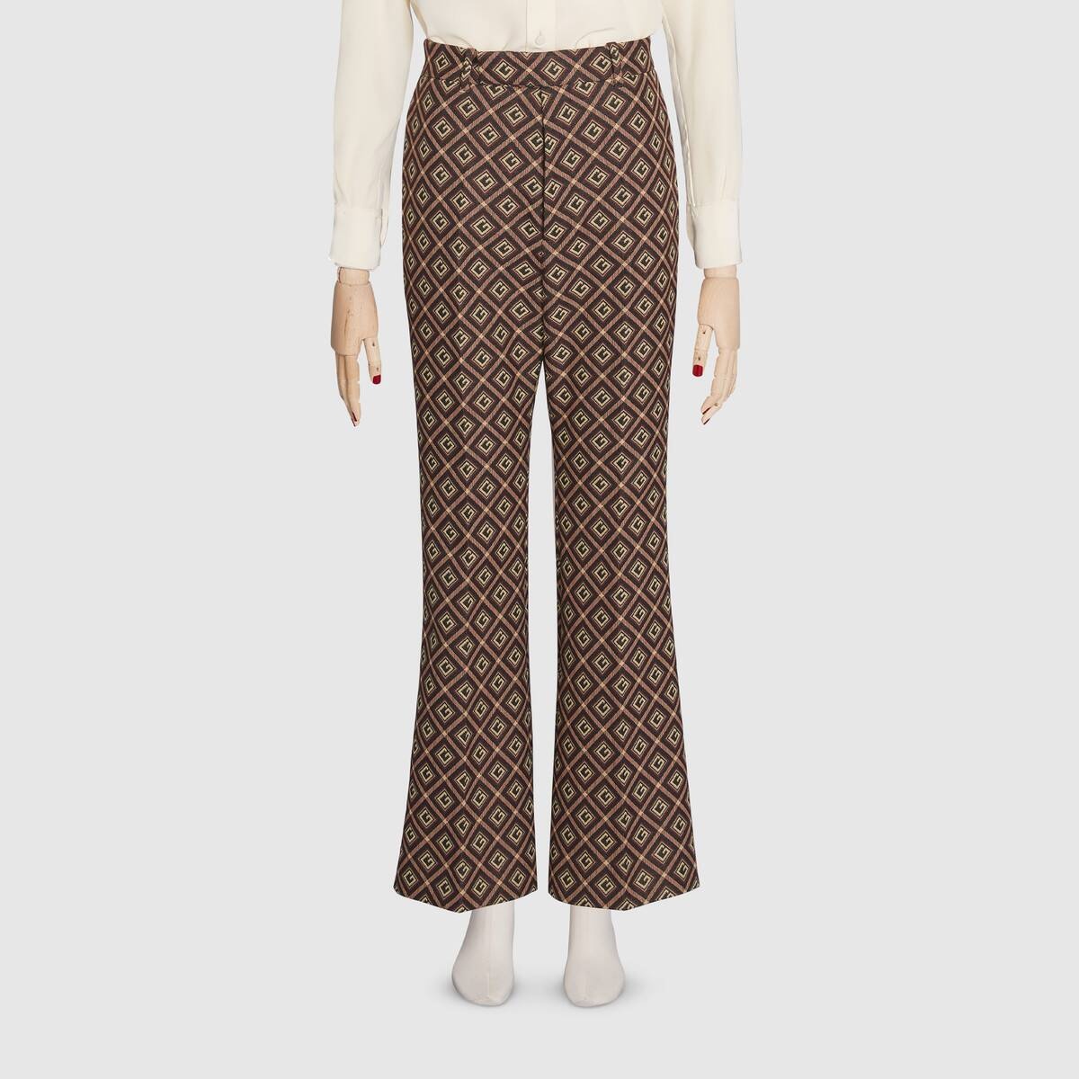GG damier cropped flare pant - 3