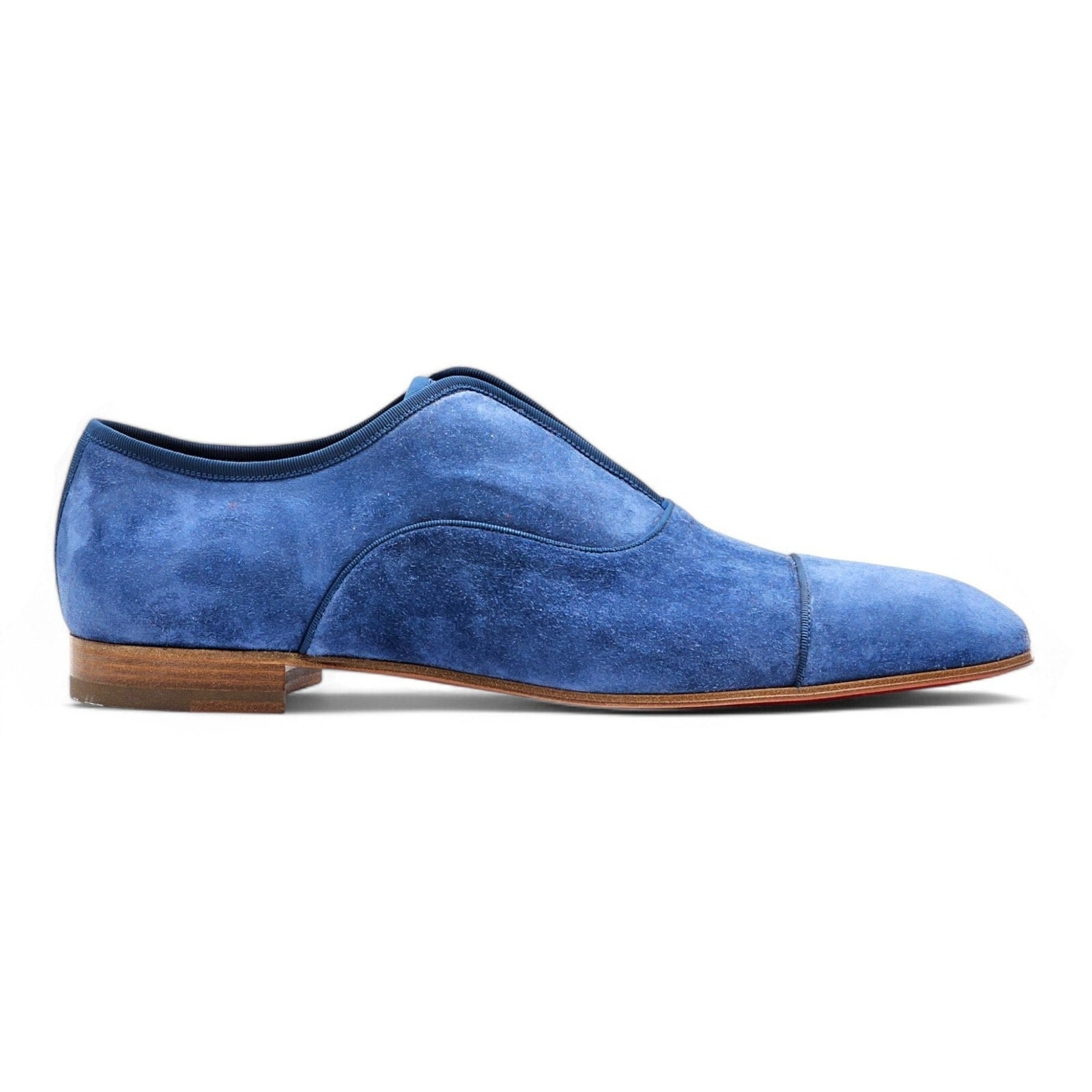 Christian Louboutin Alpha Male Oxford Suede Shoes - Blue EU 45.5 / US 12.5 - 3