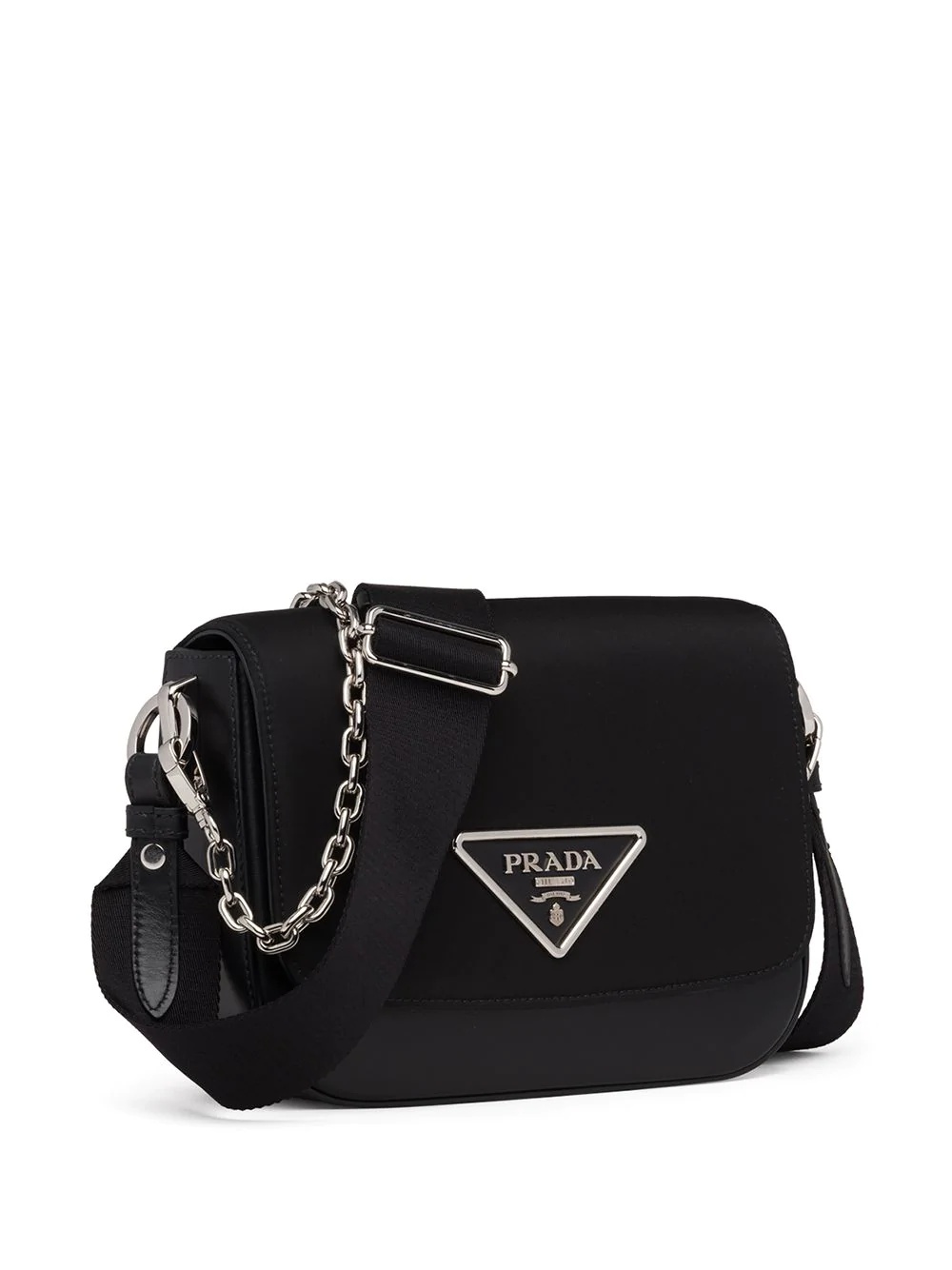 Prada Identity logo-plaque shoulder bag - 6