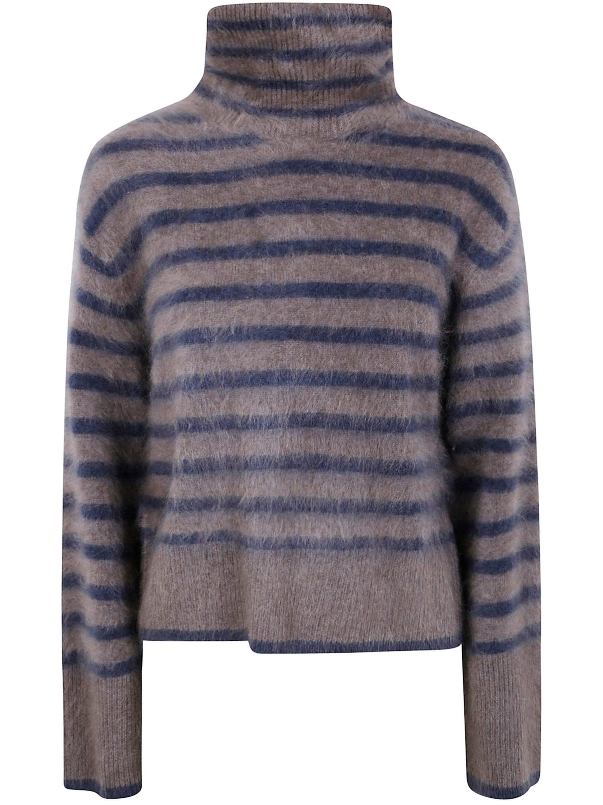 Lisa Yang Women "Floren" Turtleneck Stripes Sweater - 1