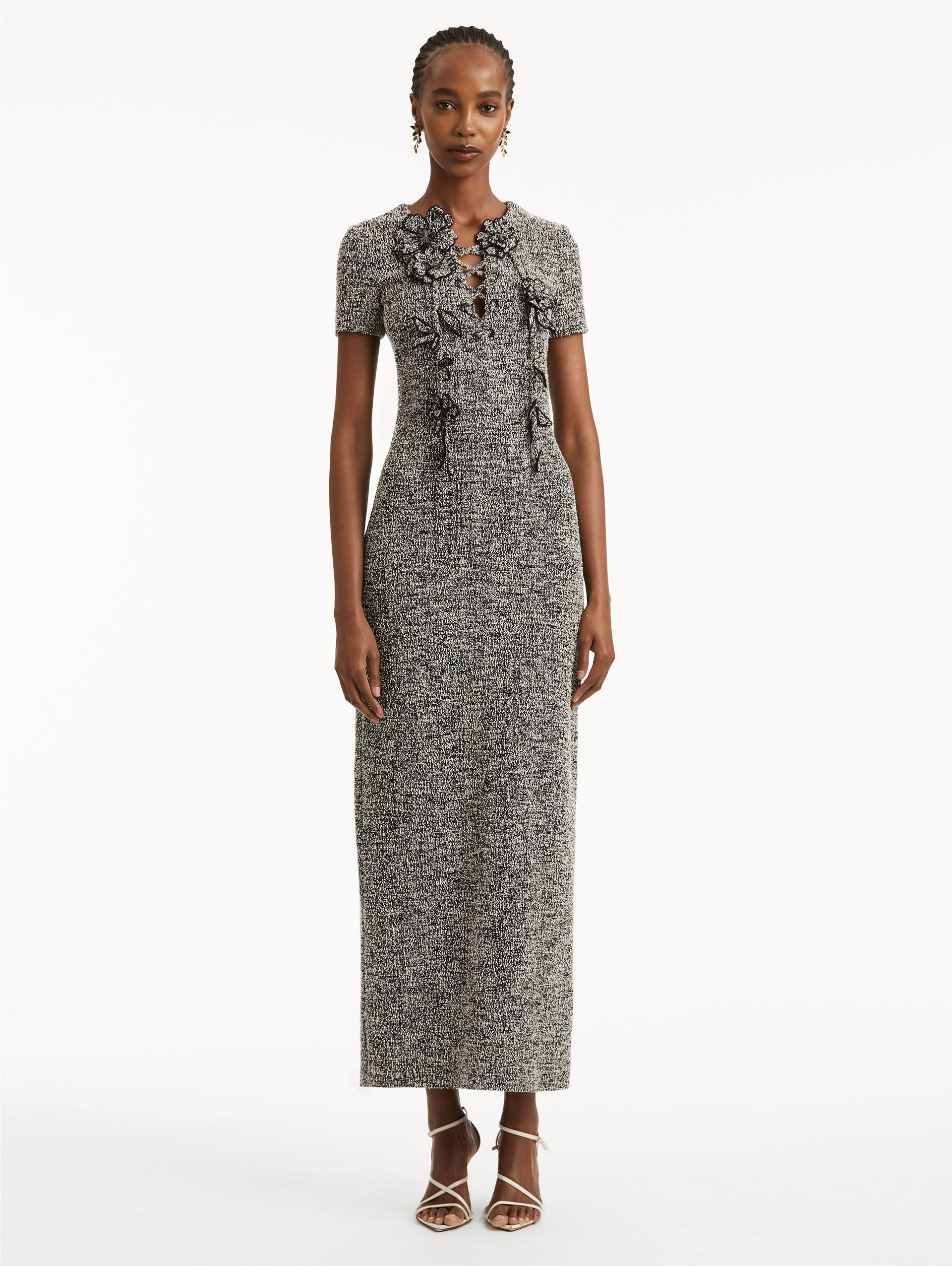 BOUCLÉ JERSEY TWEED DRESS - 2