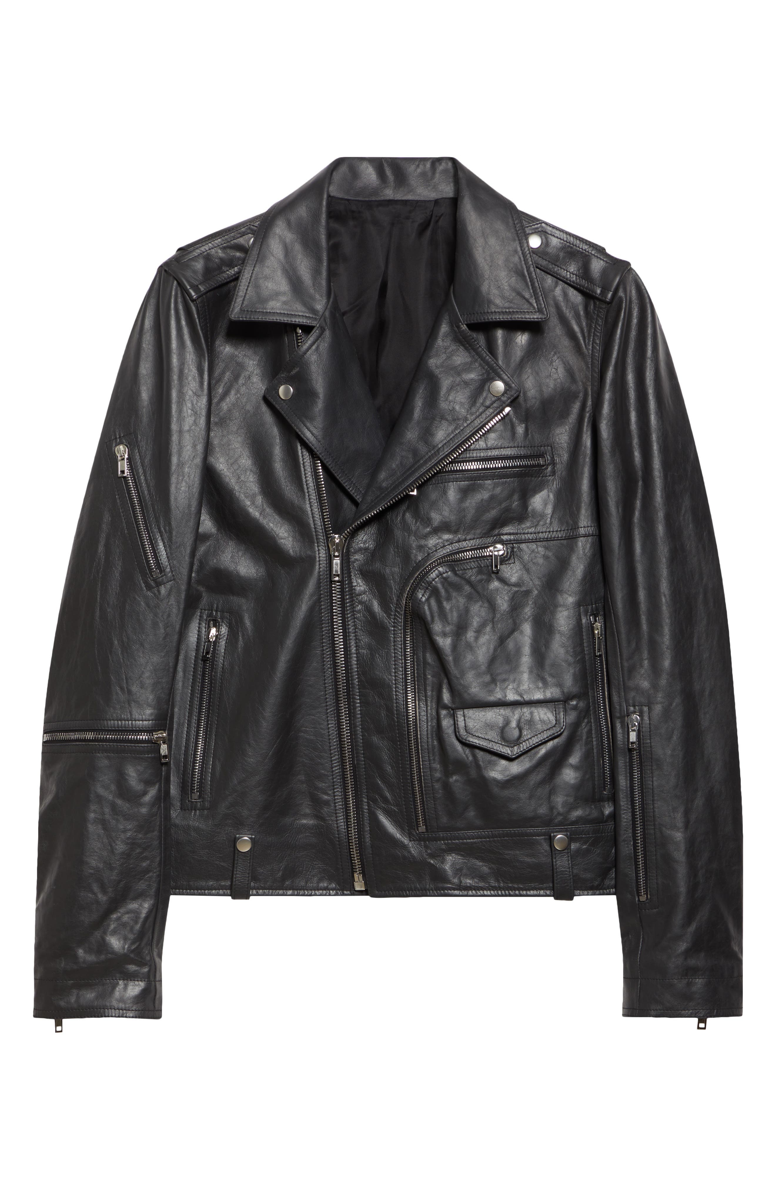 Rick Owens Hollywood Bauhaus Stooges Leather Jacket in Black at Nordstrom - 7
