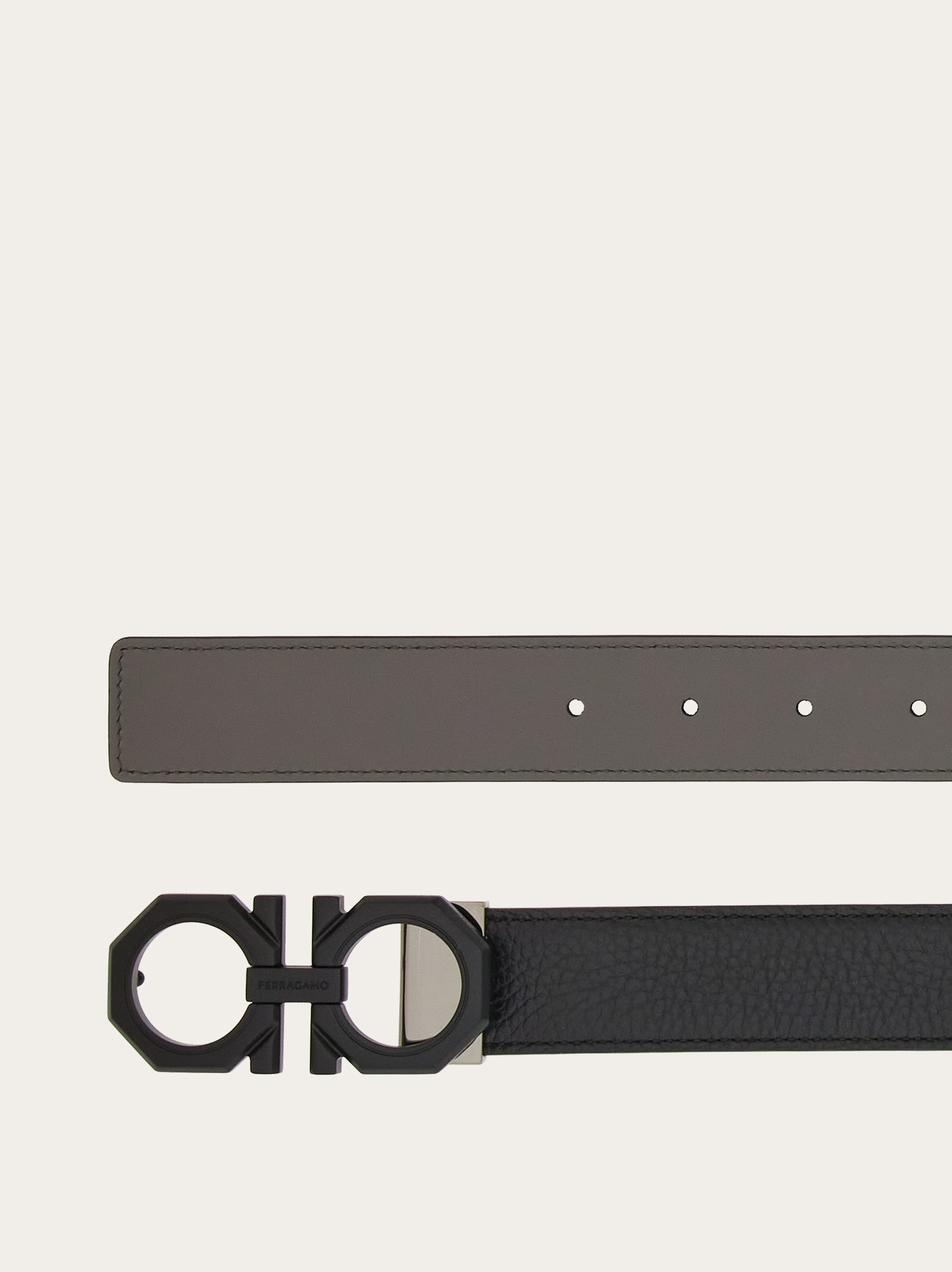 Reversible and adjustable Gancini belt - 2