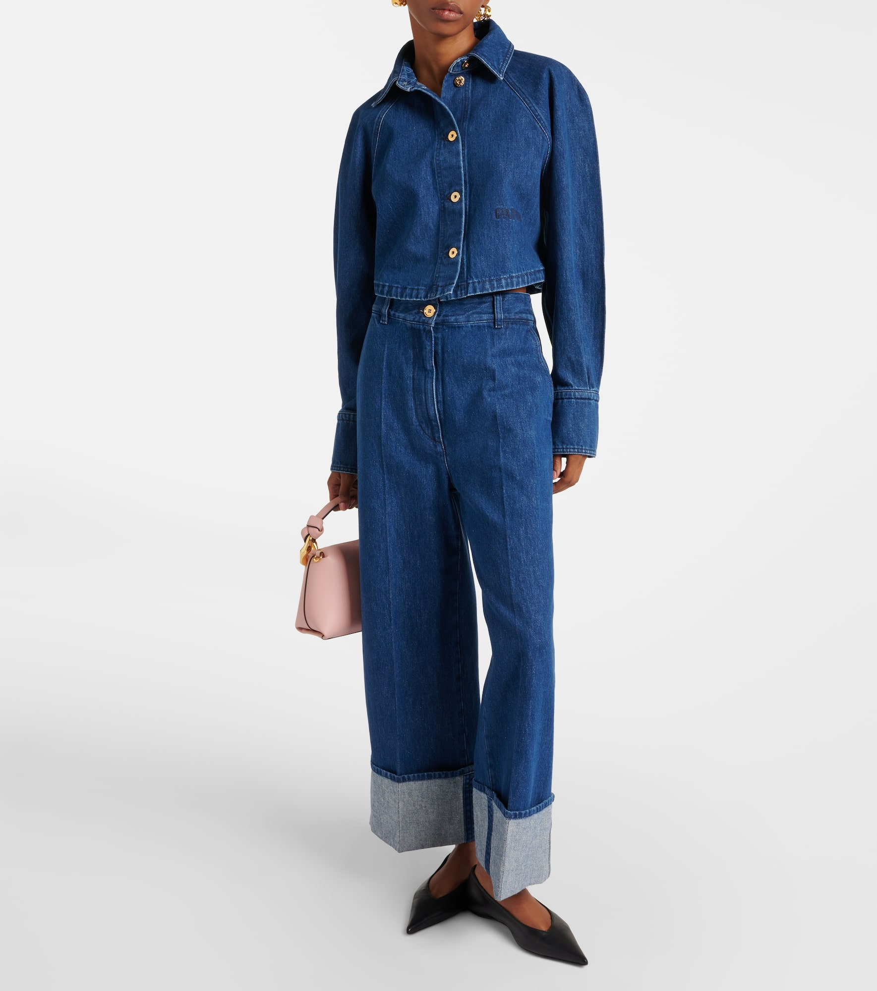 Cropped wide-leg jeans - 2