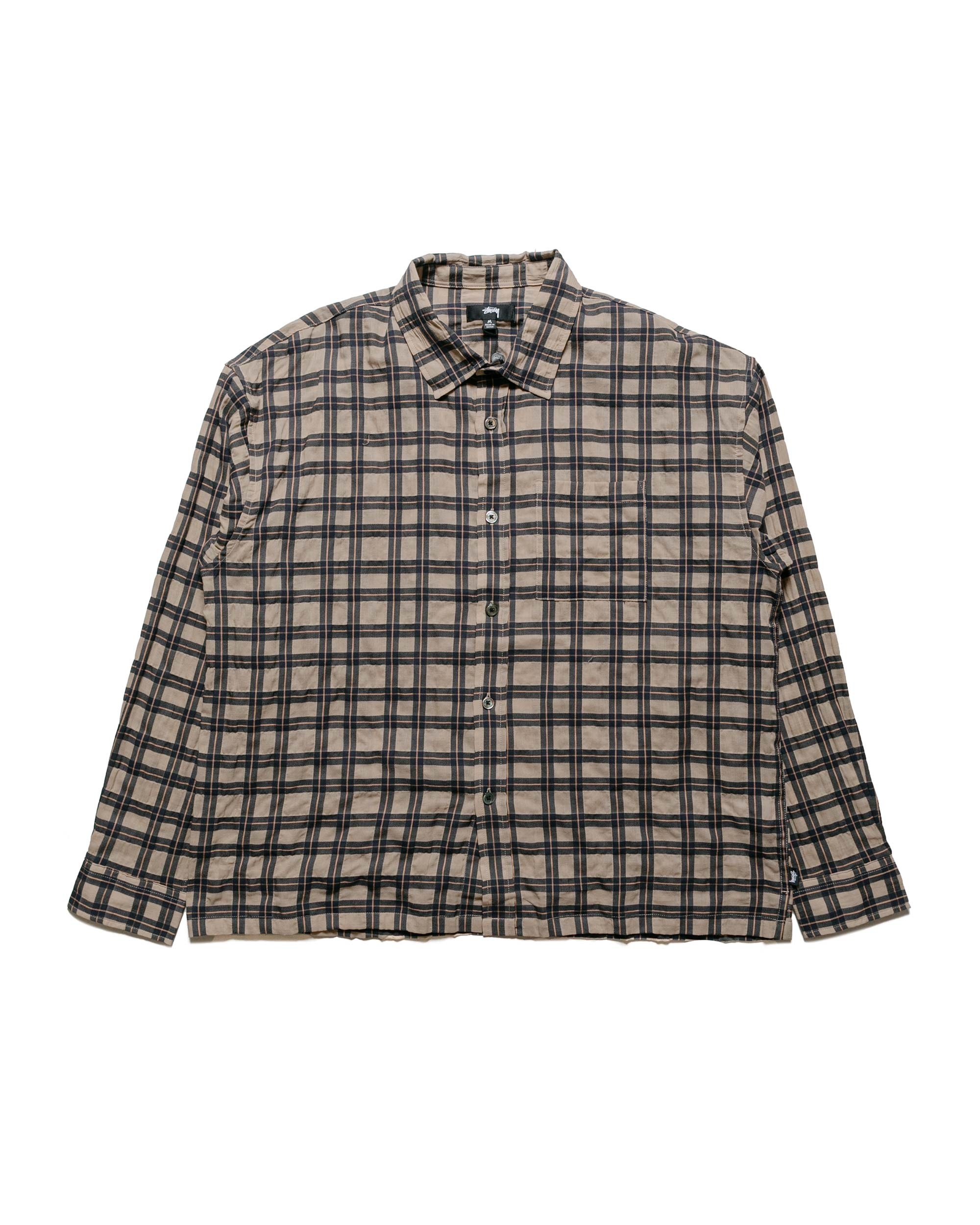 Stüssy Sonoma Plaid LS Shirt Tan - 1