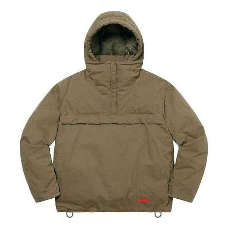 Supreme Hooded Down Pullover 'Olive Green' SUP-SS22-172 - 1