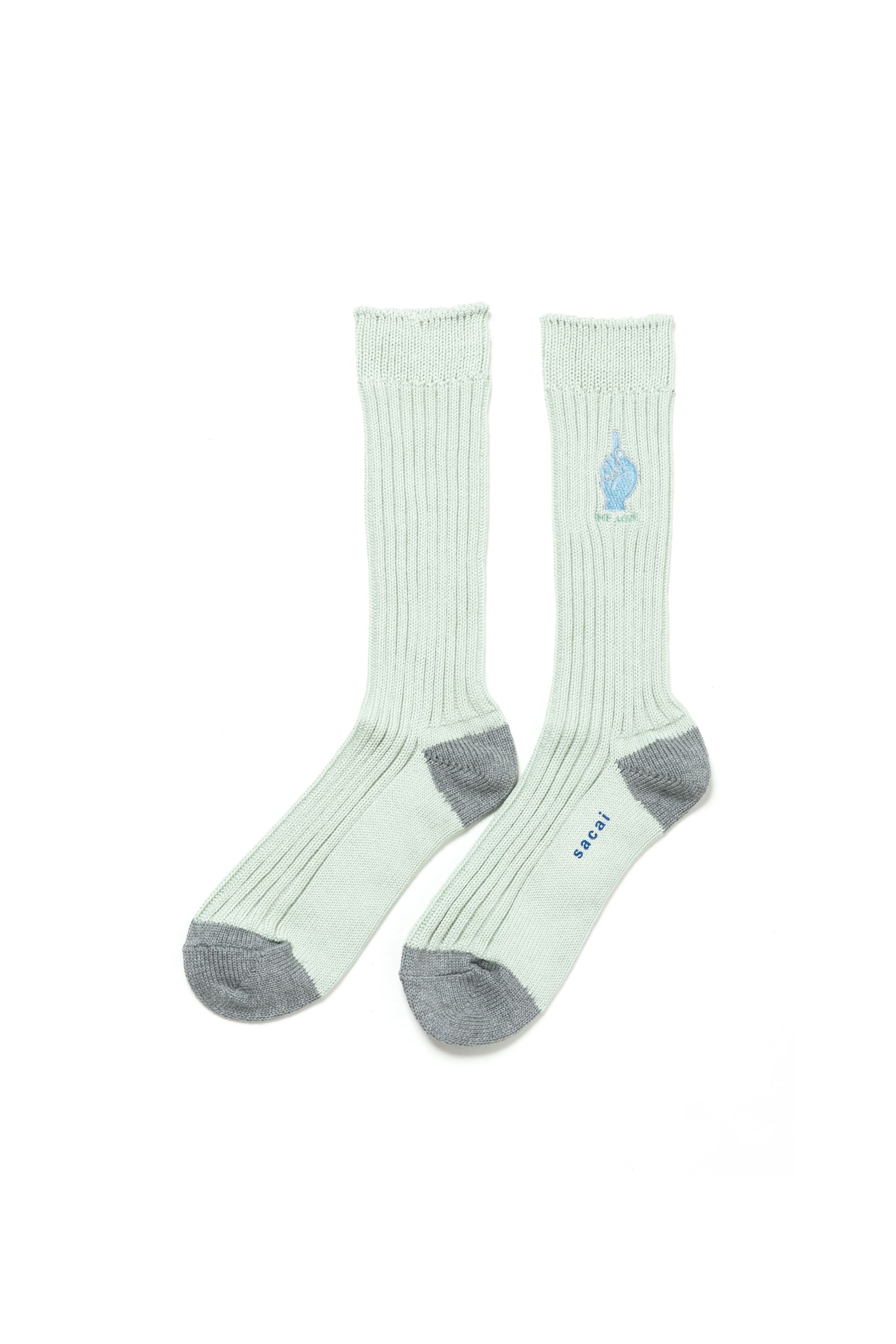 国内より1WEEK【sacai】sacaigonz Socks sacai sacai Gonz ONE LOVE Socks | sacai | REVERSIBLE