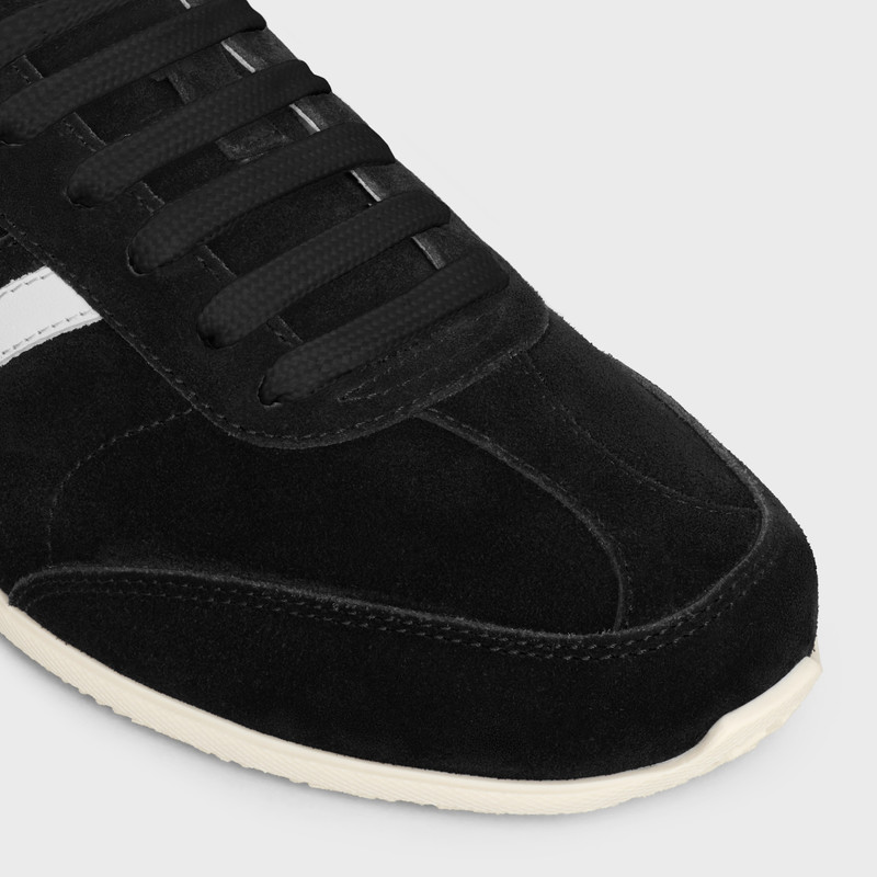 CELINE JOGGER LOW LACE-UP SNEAKER WITH TRIOMPHE in SUEDE CALFSKIN AND CALFSKIN 4