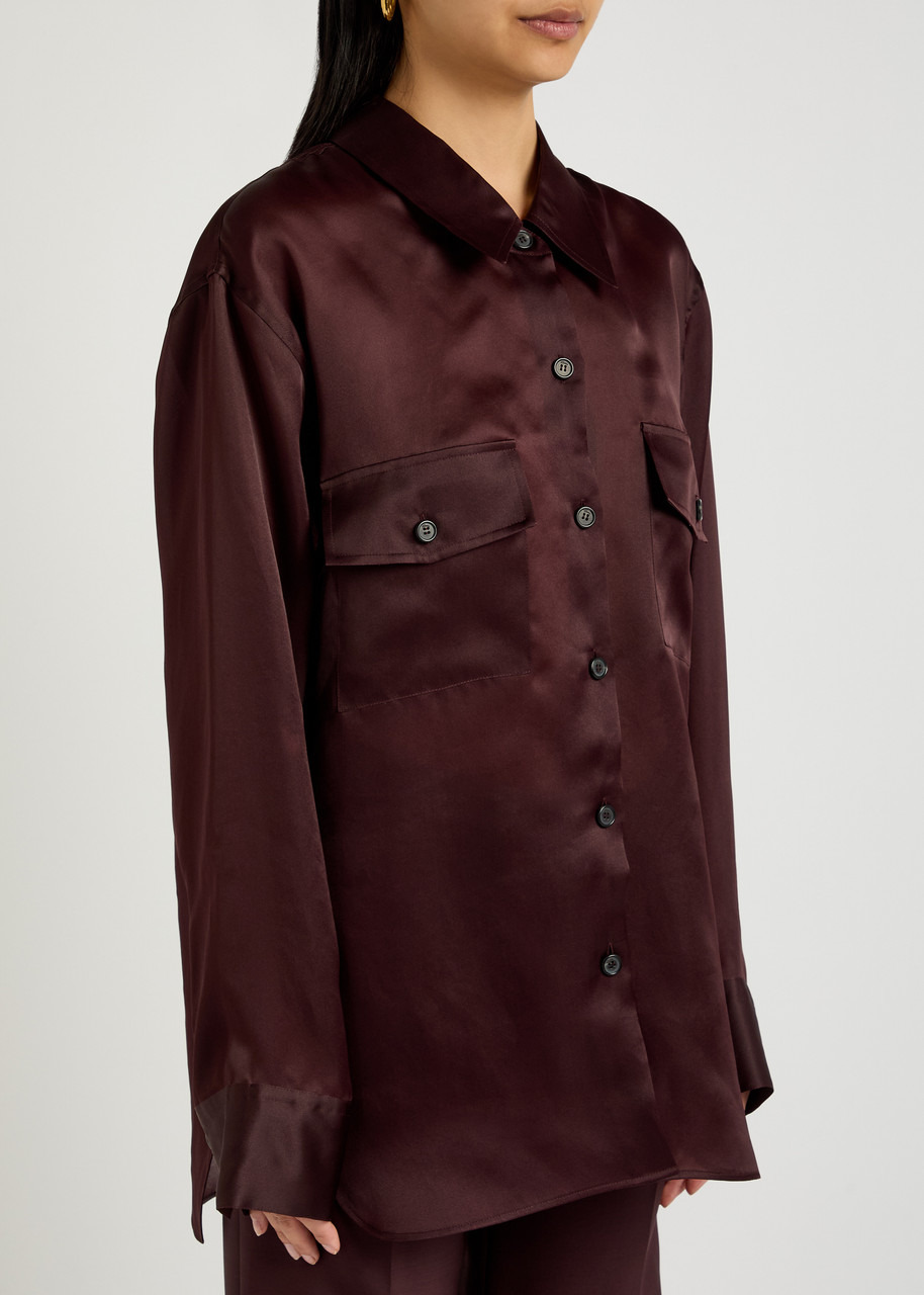 Khaite Matteo Silk-organza Shirt - 2